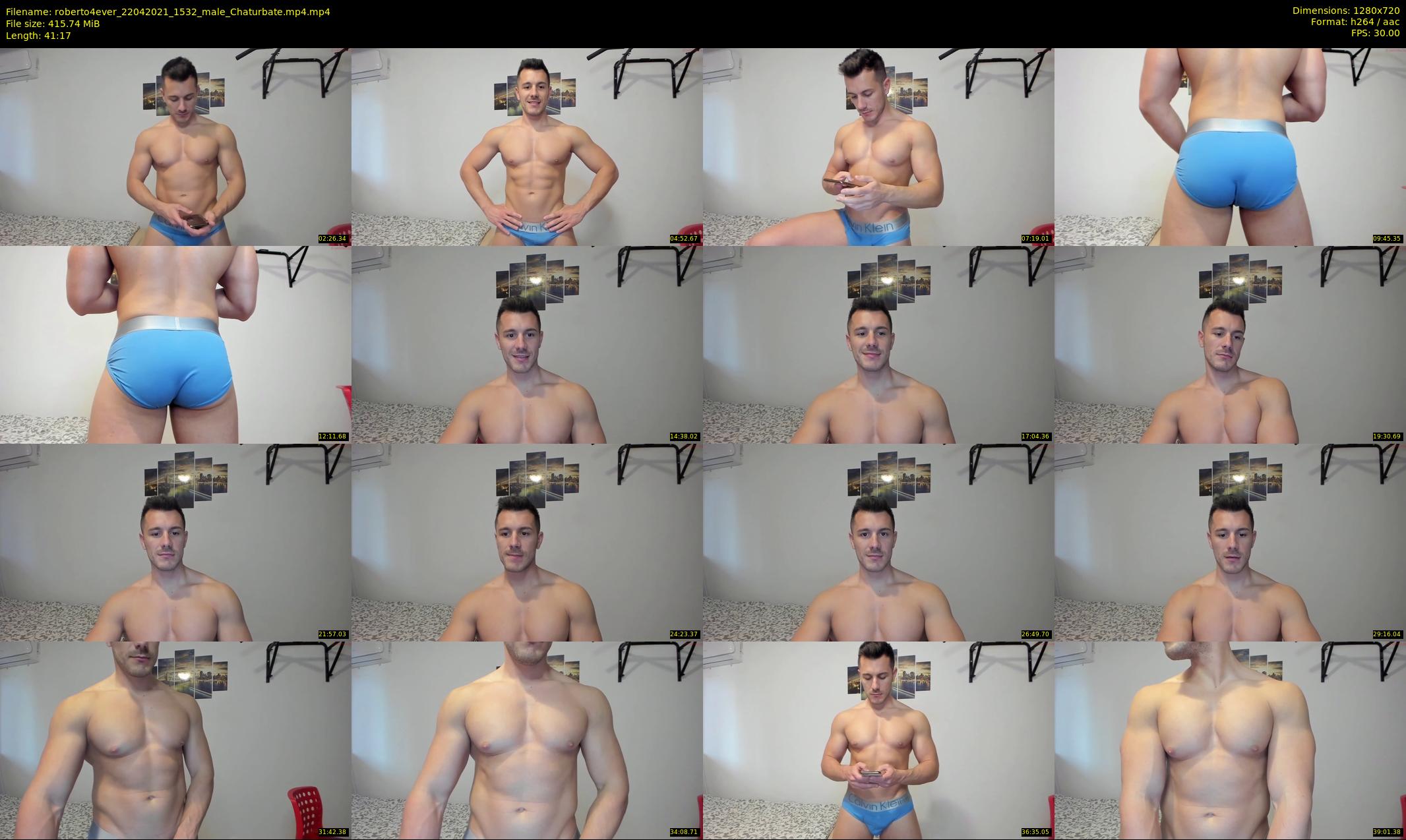 roberto4ever — 42 minute Chaturbate male cam show recording, 720p, Apr 22, 2021
