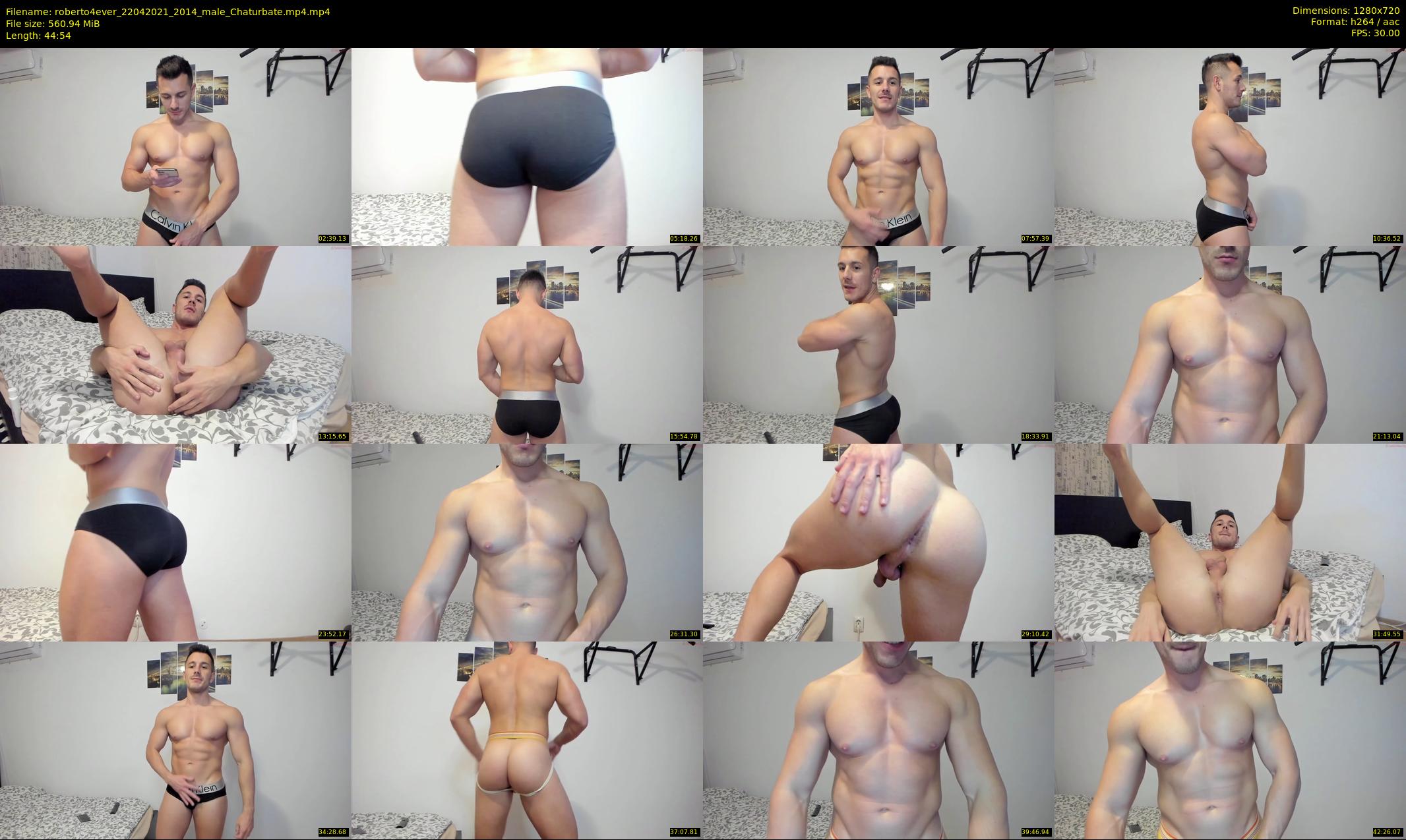 roberto4ever — 45 minute Chaturbate male cam show recording, 720p, Apr 22, 2021