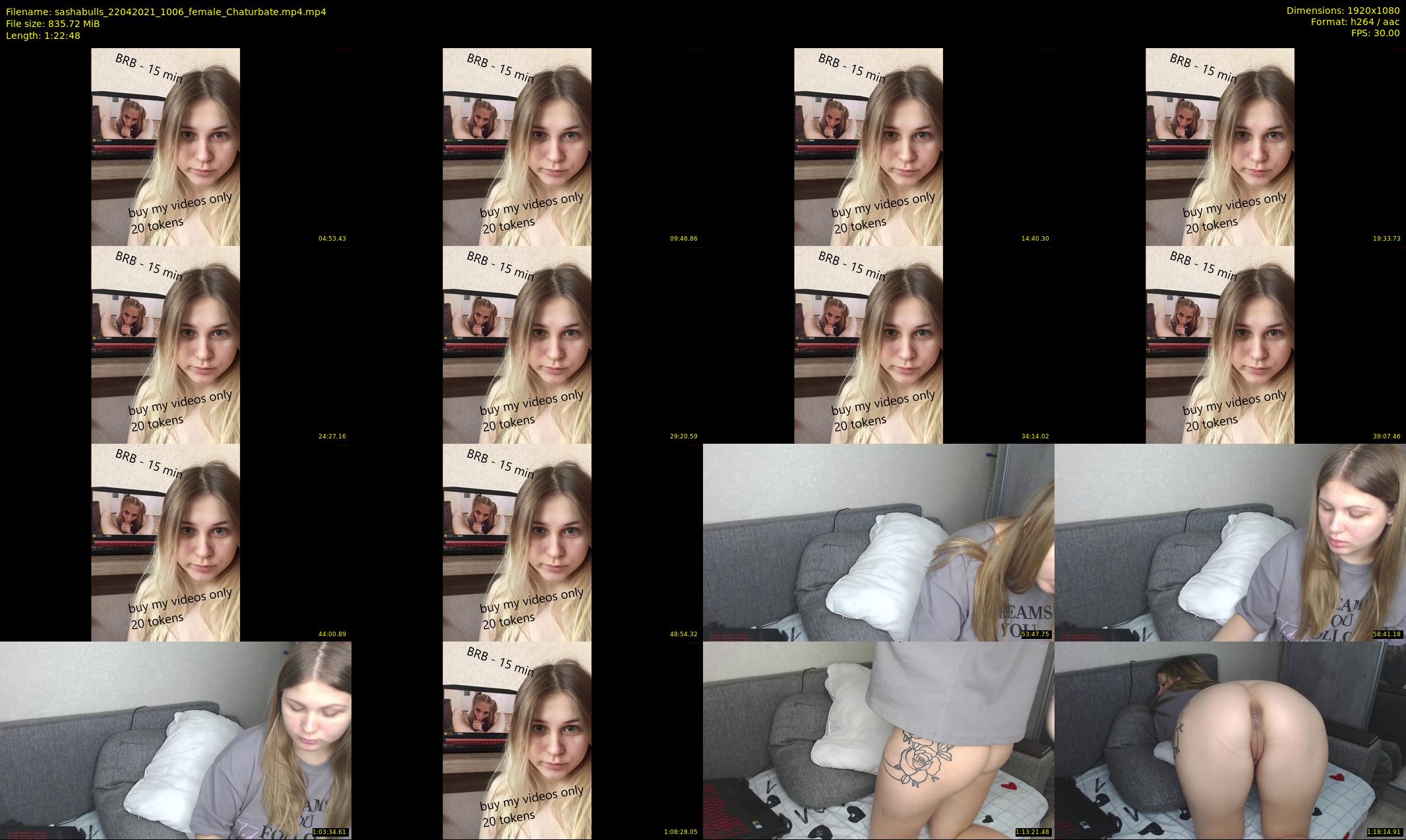 sashabulls — 83 minute Chaturbate couple cam show recording, 1080p, Apr 22, 2021