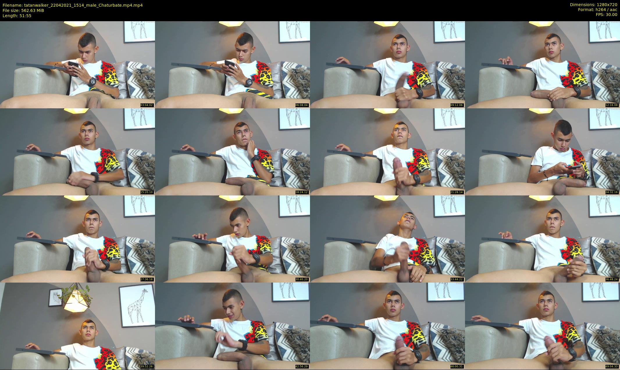 tatanwalker — 52 minute Chaturbate male cam show recording, 720p, Apr 22, 2021
