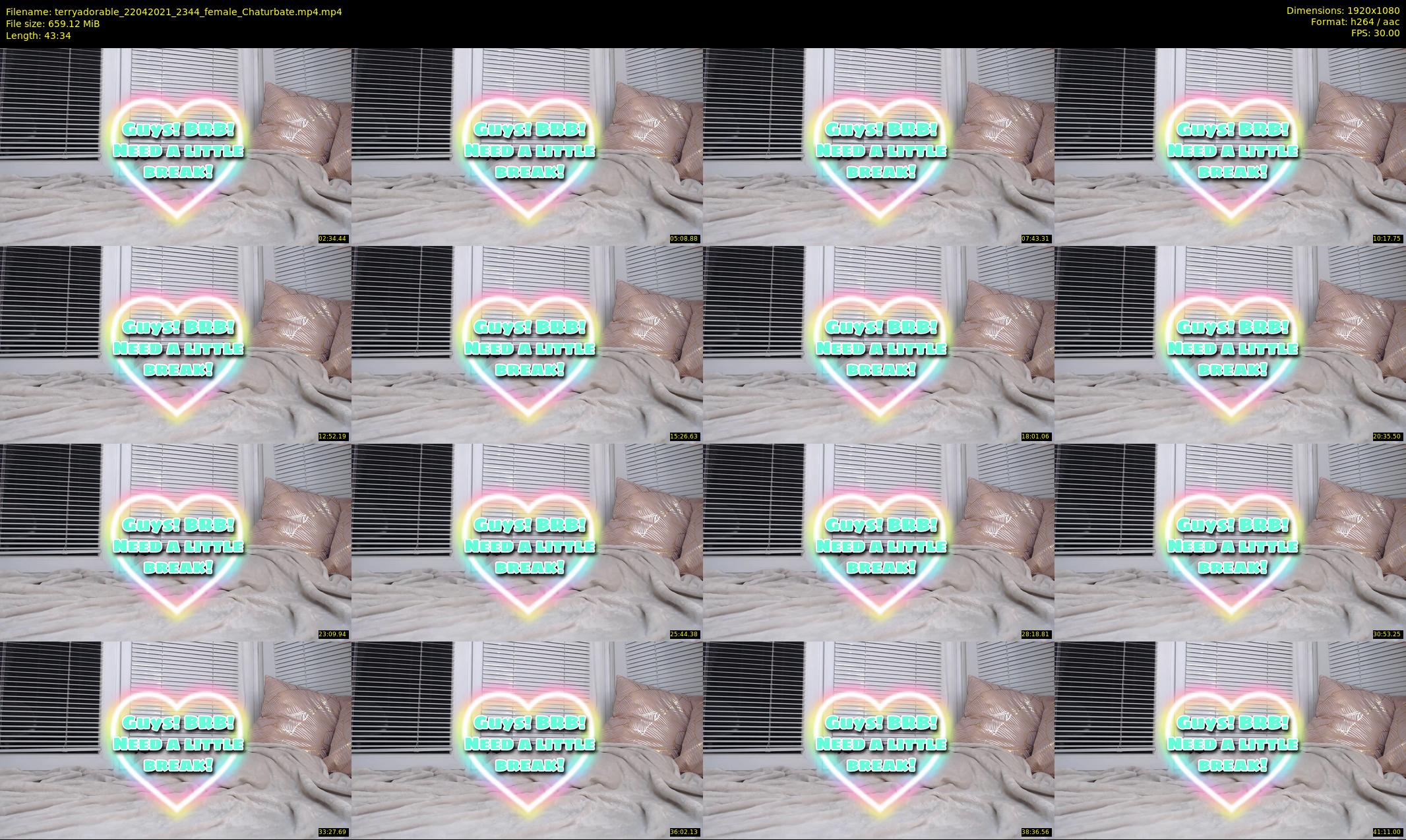 terryadorable — 44 minute Chaturbate female cam show recording, 1080p, Apr 22, 2021