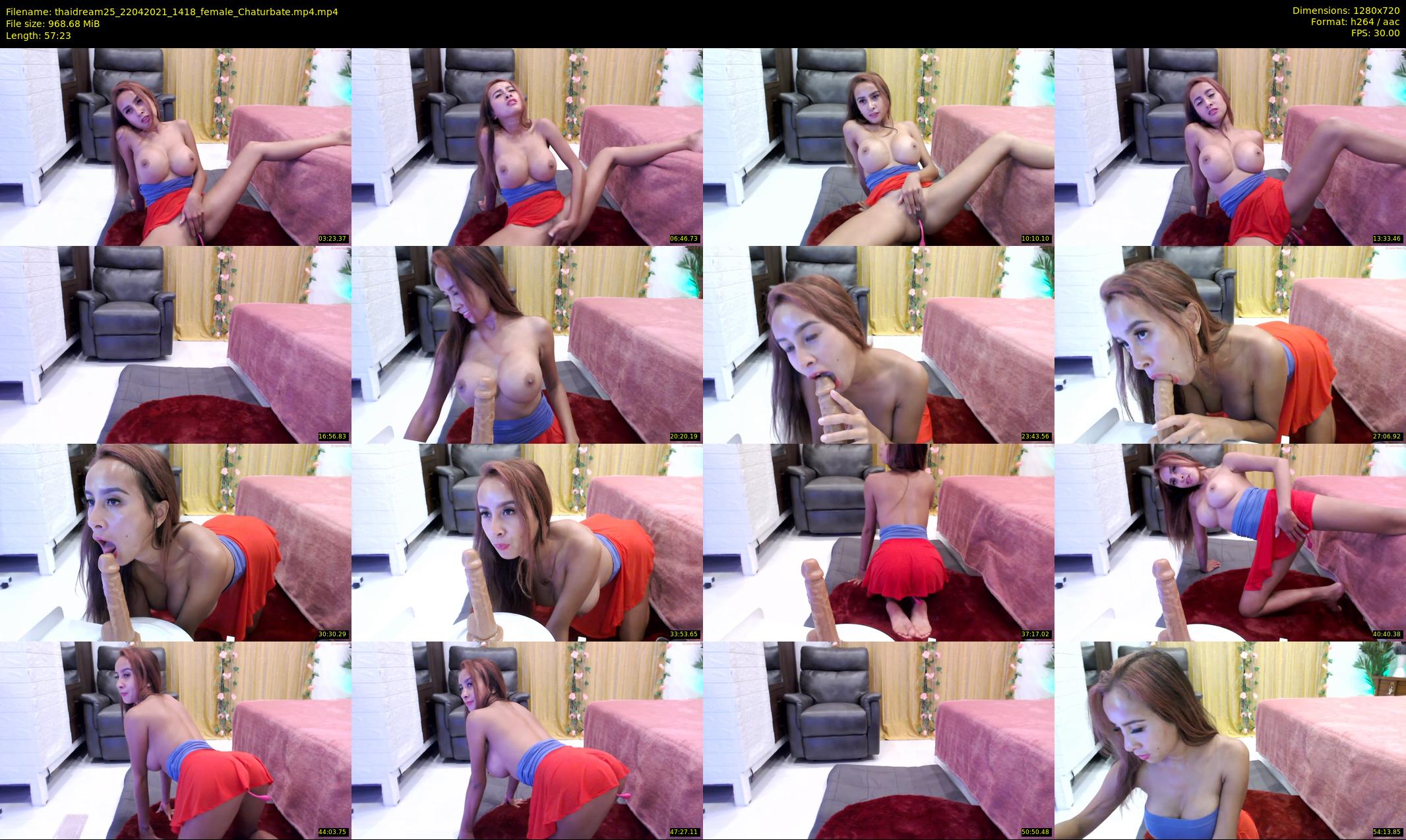 thaidream25 — 58 minute Chaturbate female cam show recording, 720p, Apr 22, 2021