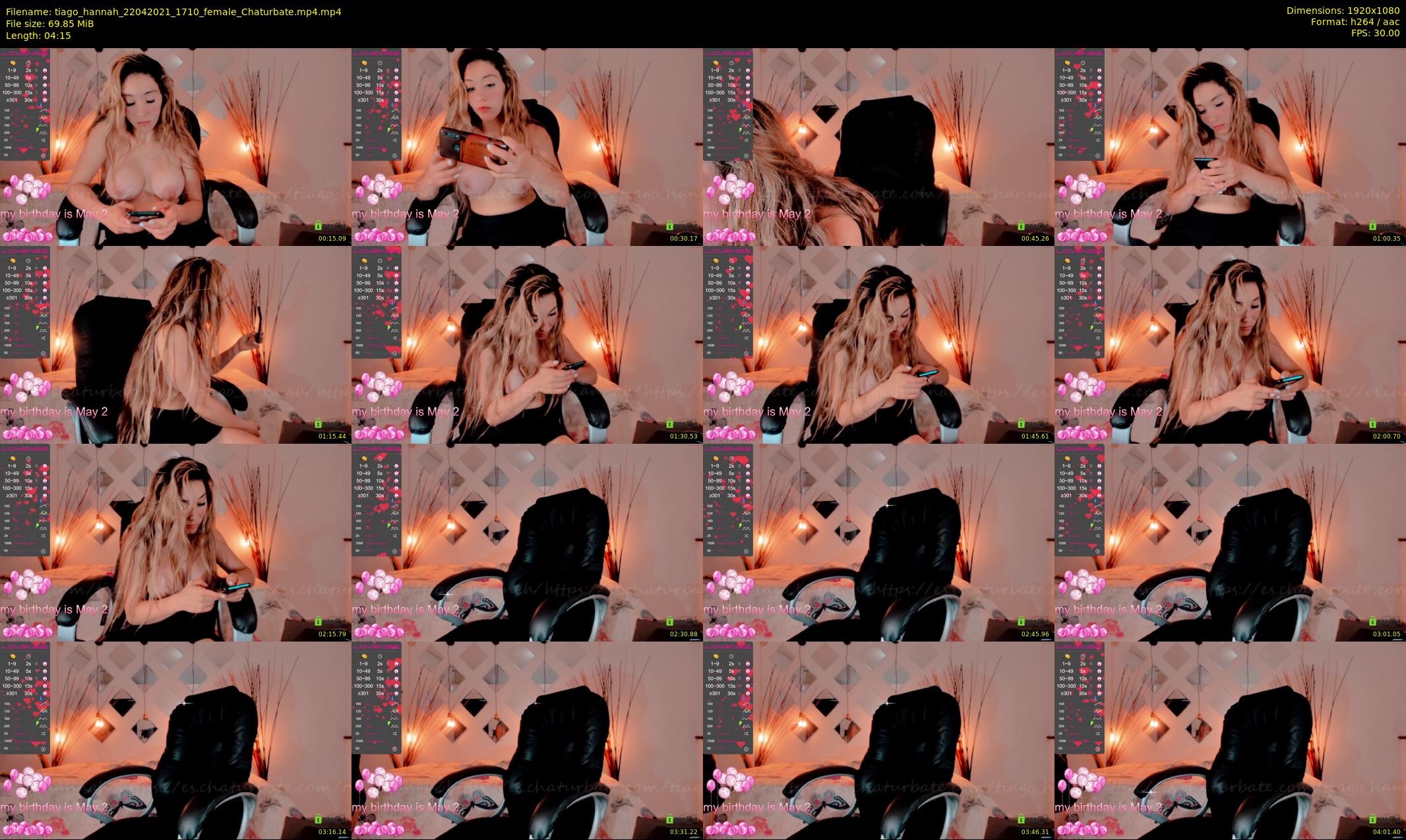 tiago_hannah — 5 minute Chaturbate couple cam show recording, 1080p, Apr 22, 2021