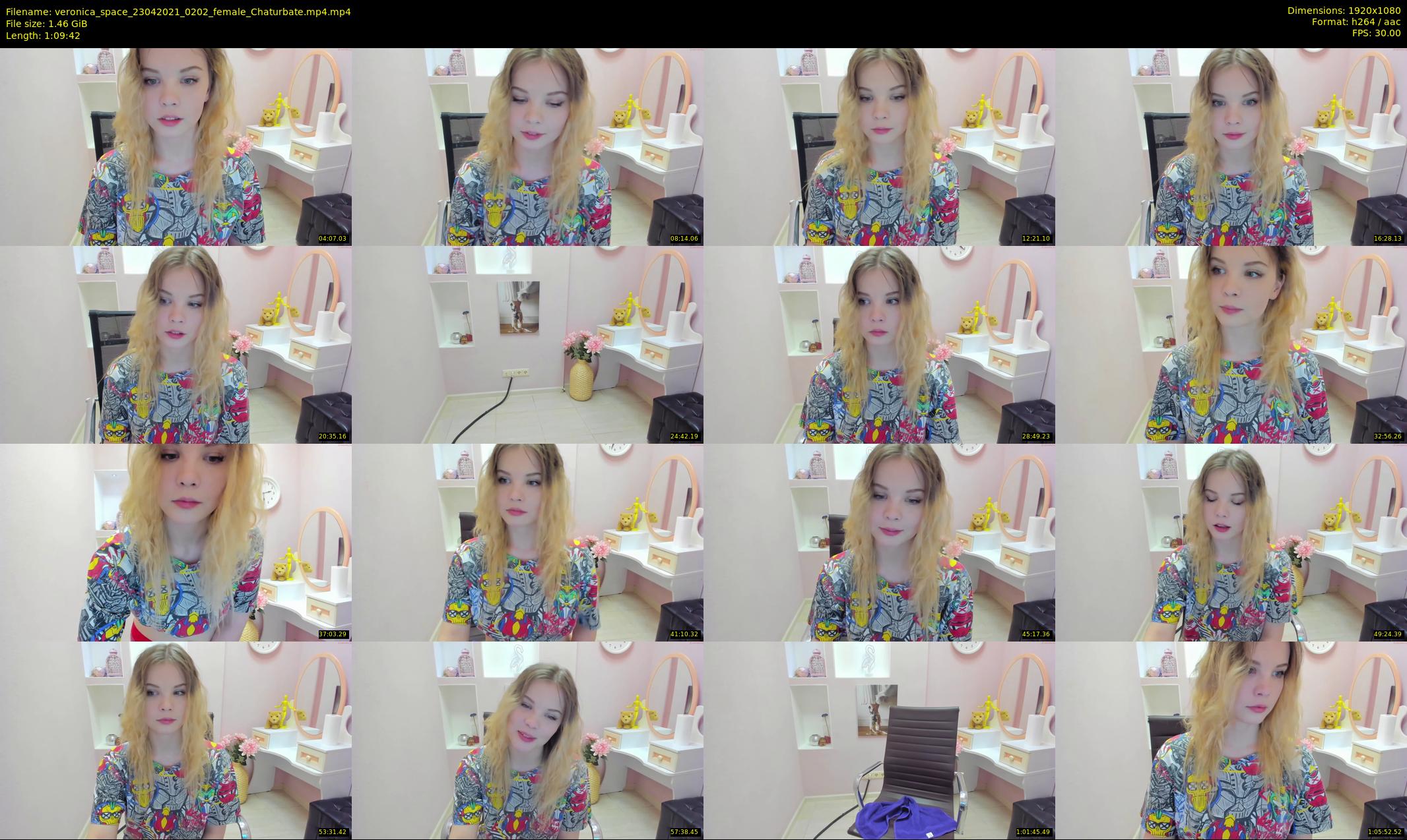 veronica_space — 70 minute Chaturbate female cam show recording, 1080p, Apr 23, 2021