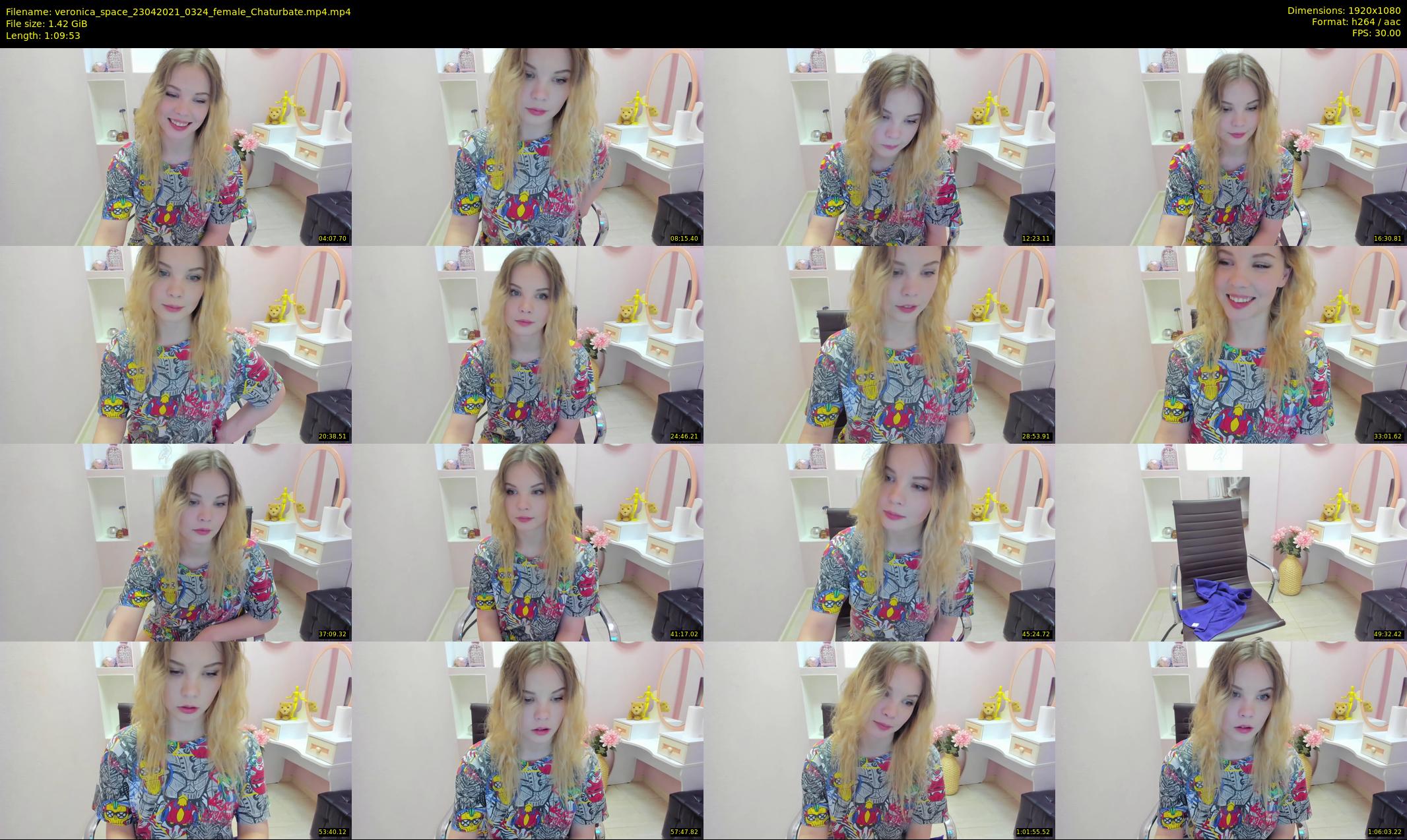 veronica_space — 70 minute Chaturbate female cam show recording, 1080p, Apr 23, 2021