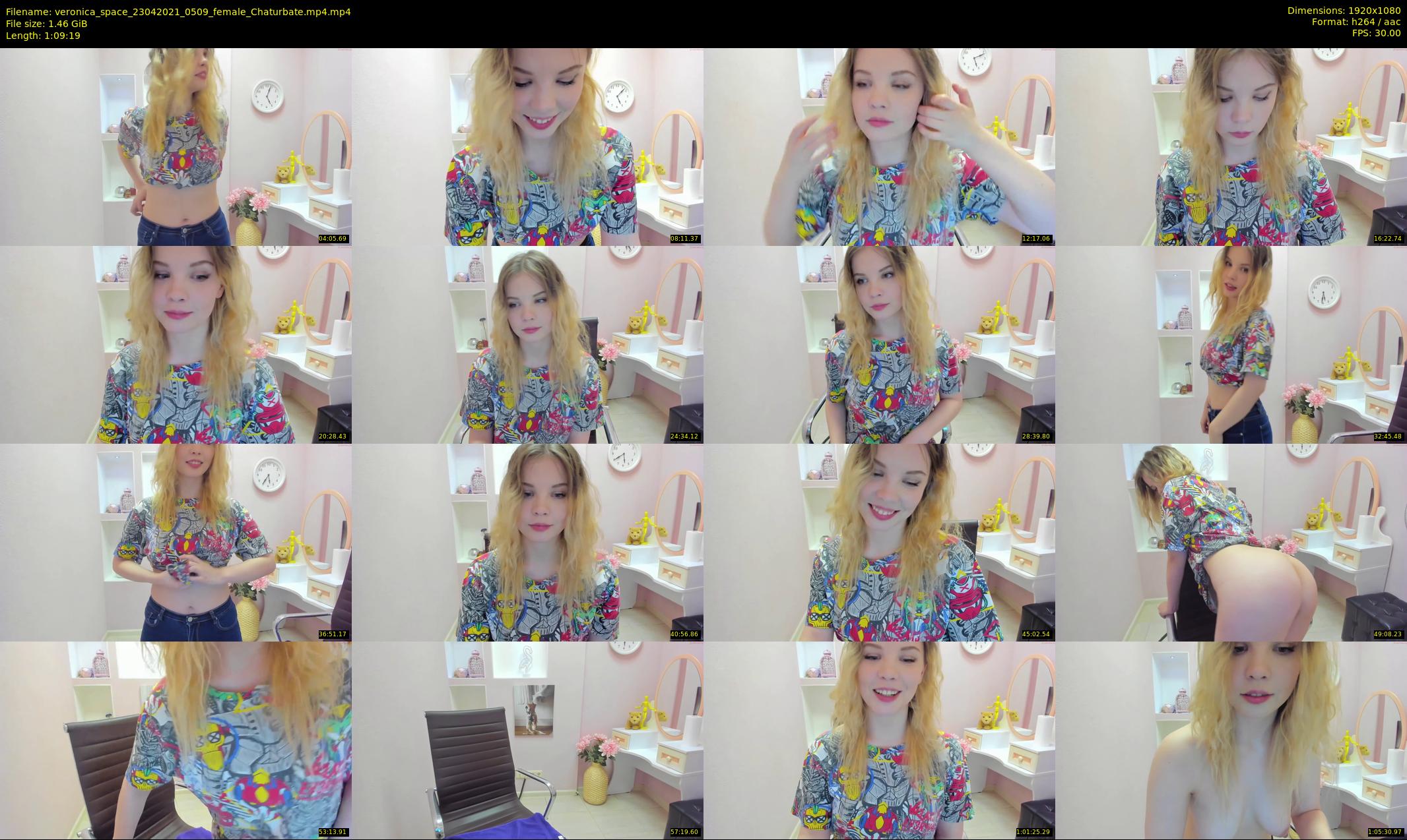 veronica_space — 70 minute Chaturbate female cam show recording, 1080p, Apr 23, 2021