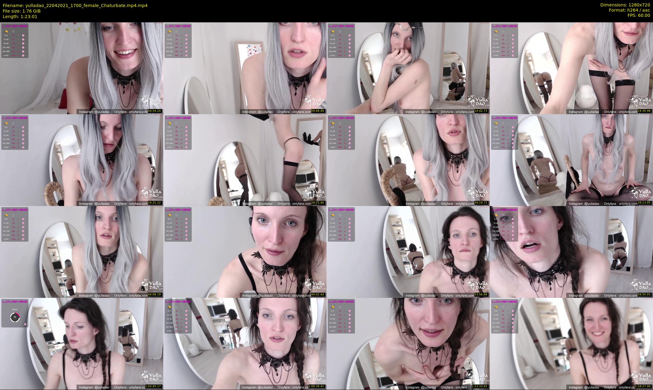 yulladao — 84 minute Chaturbate female cam show recording, 720p, Apr 22, 2021