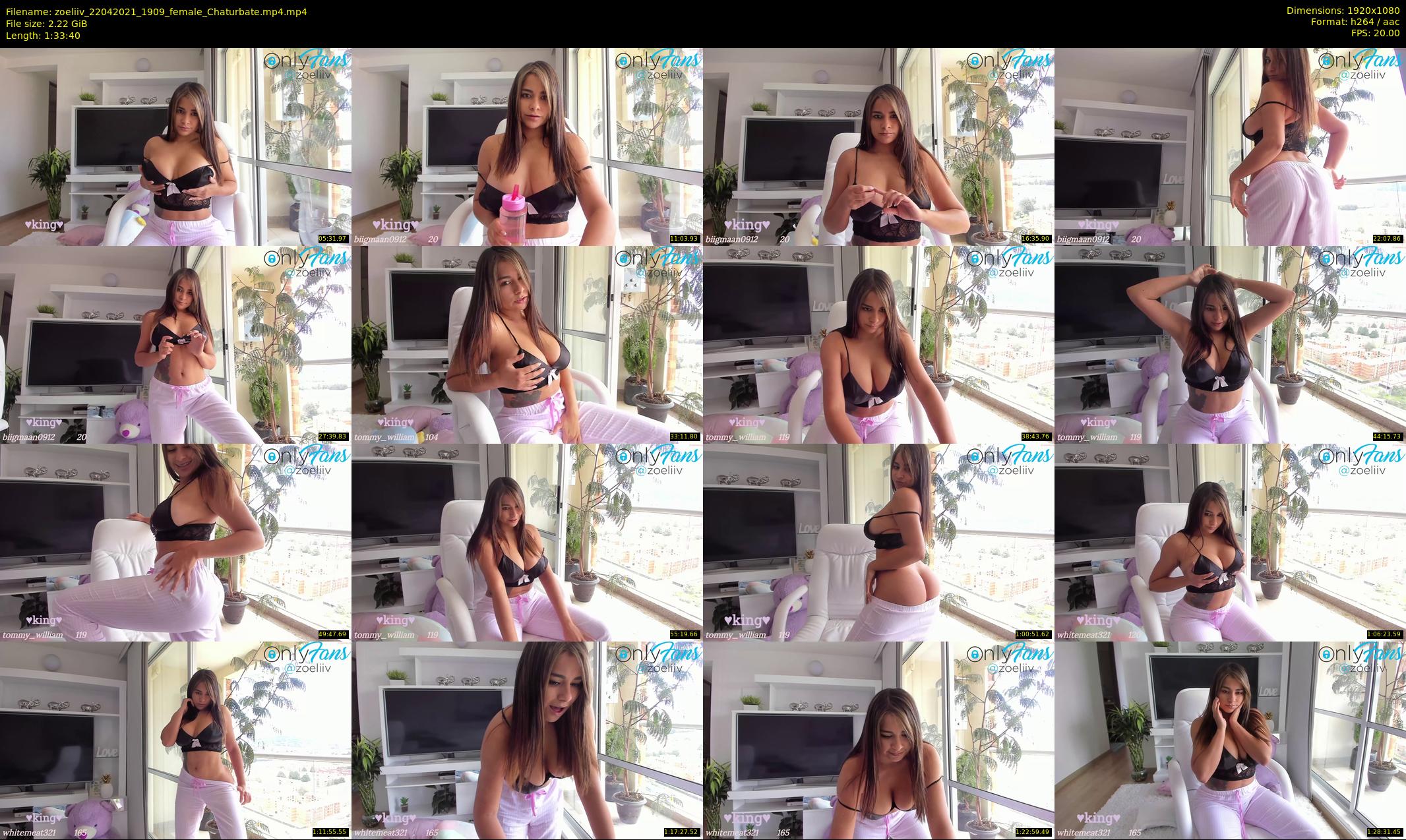 zoeliiv — 94 minute Chaturbate female cam show recording, 1080p, Apr 22, 2021