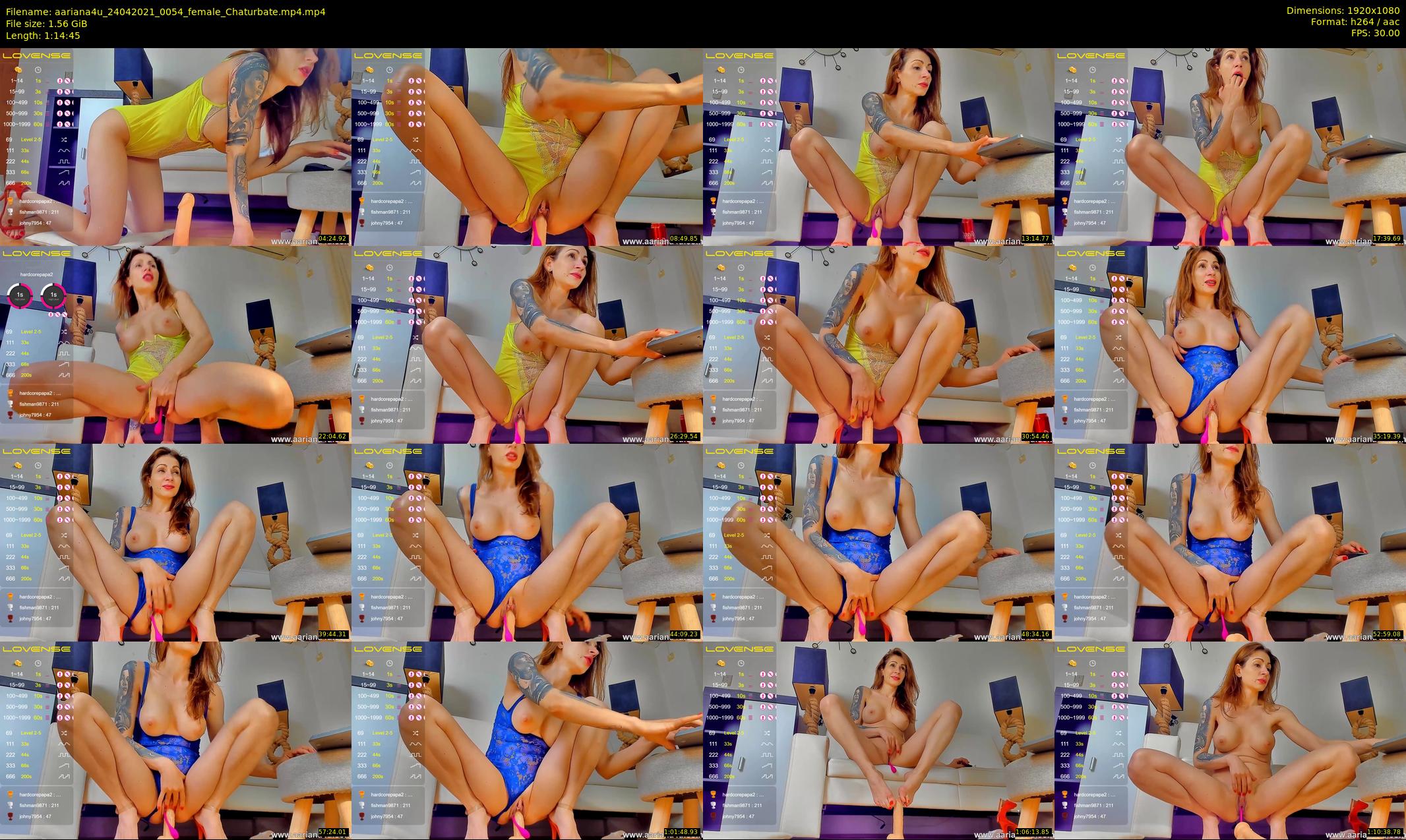 aariana4u — 75 minute Chaturbate female cam show recording, 1080p, Apr 24, 2021
