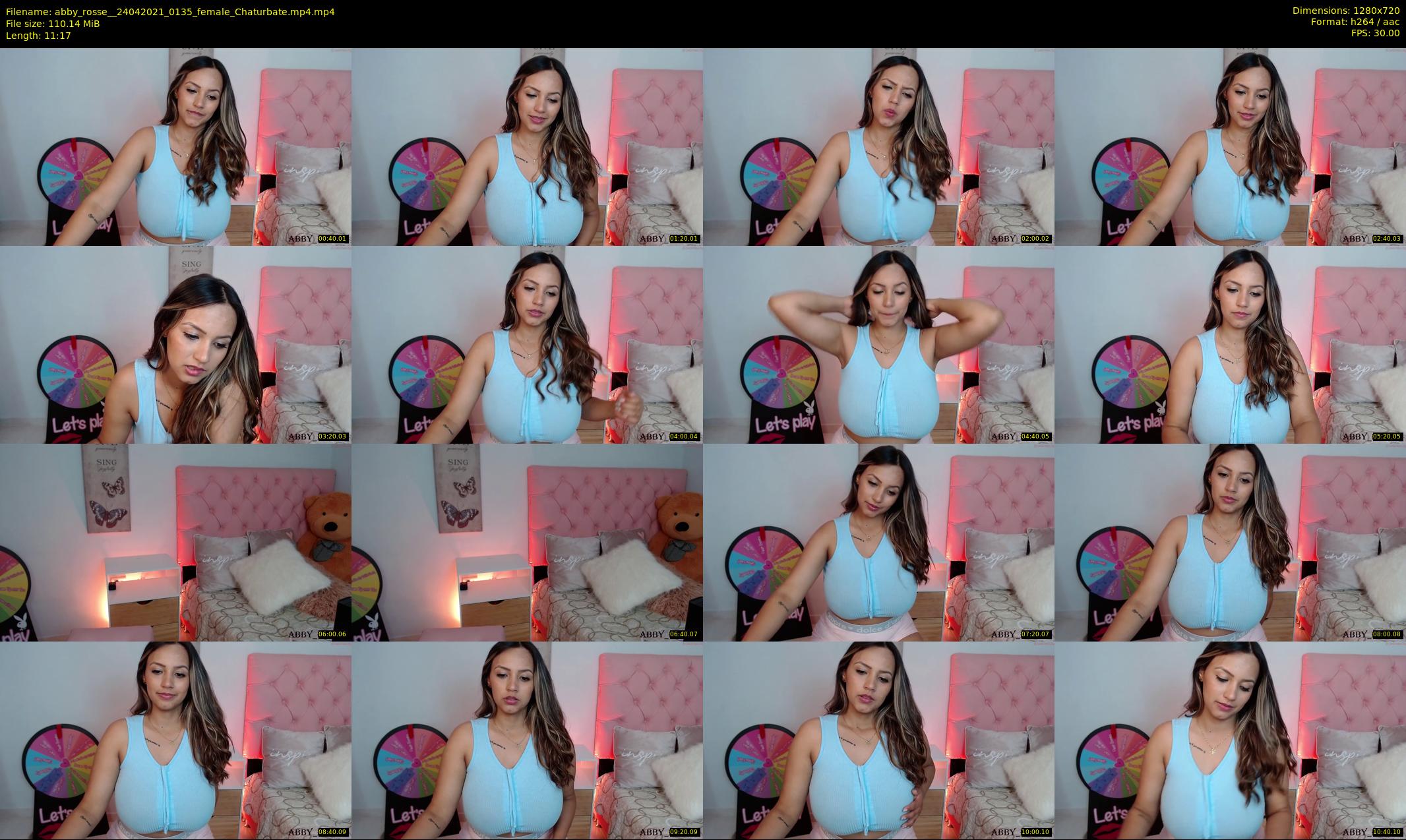abby_rosse_ — 12 minute Chaturbate female cam show recording, 720p, Apr 24, 2021