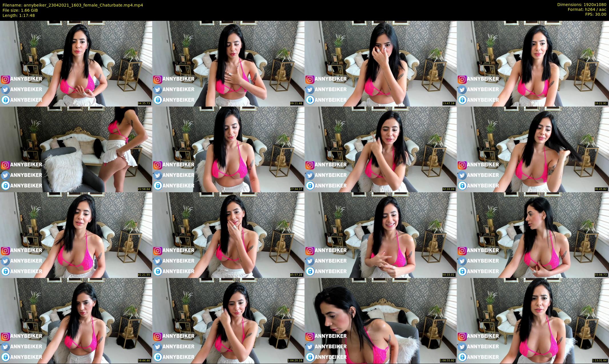 annybeiker — 78 minute Chaturbate female cam show recording, 1080p, Apr 23, 2021