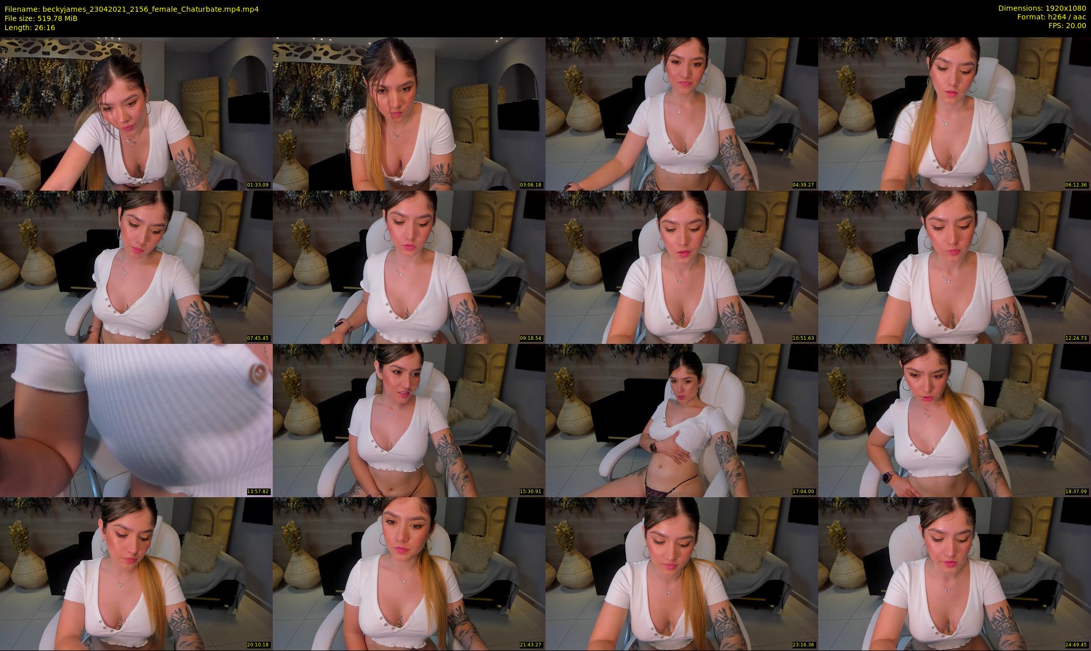 beckyjames — 27 minute Chaturbate female cam show recording, 1080p, Apr 23, 2021