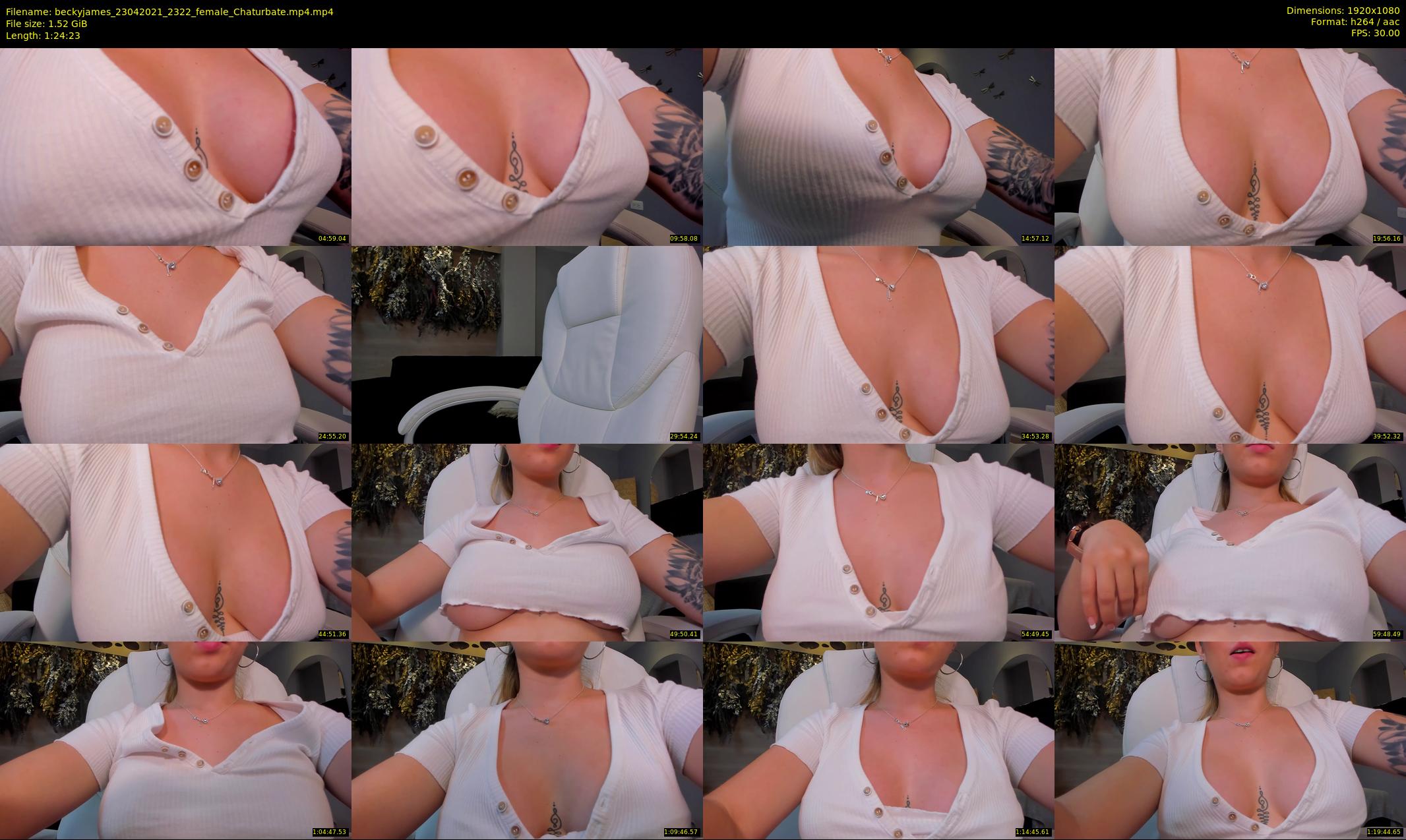 beckyjames — 85 minute Chaturbate female cam show recording, 1080p, Apr 23, 2021