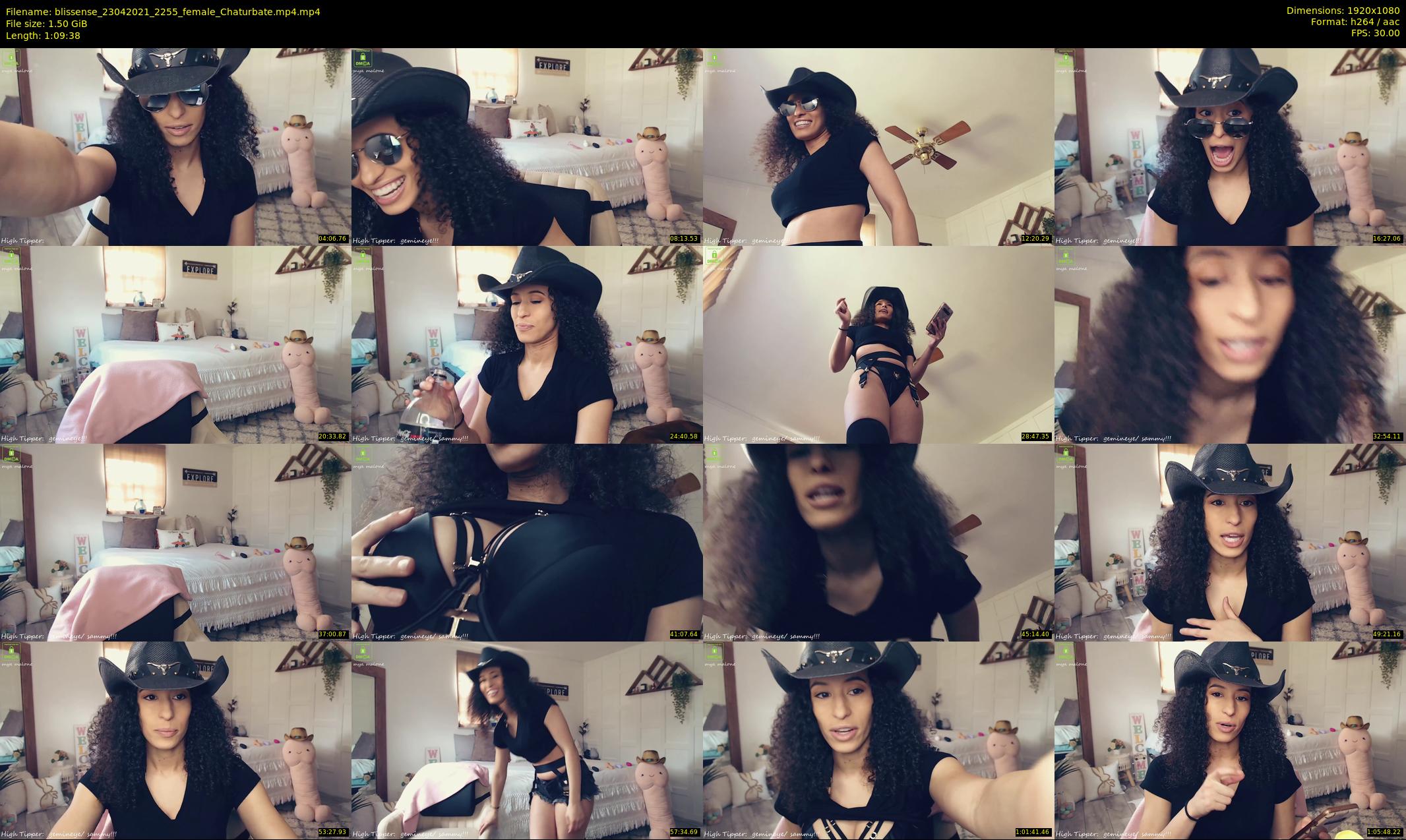 blissense — 70 minute Chaturbate female cam show recording, 1080p, Apr 23, 2021