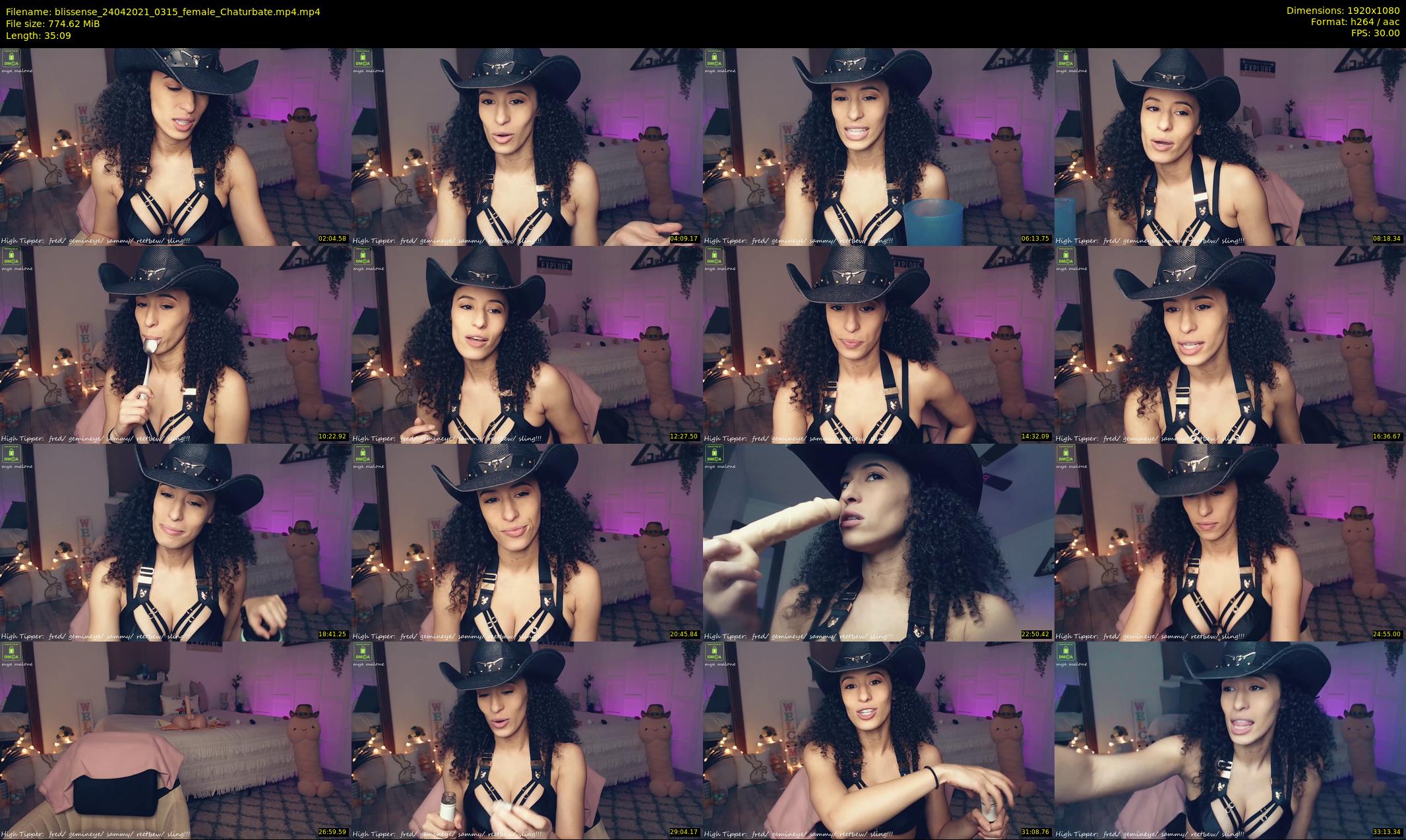 blissense — 36 minute Chaturbate female cam show recording, 1080p, Apr 24, 2021