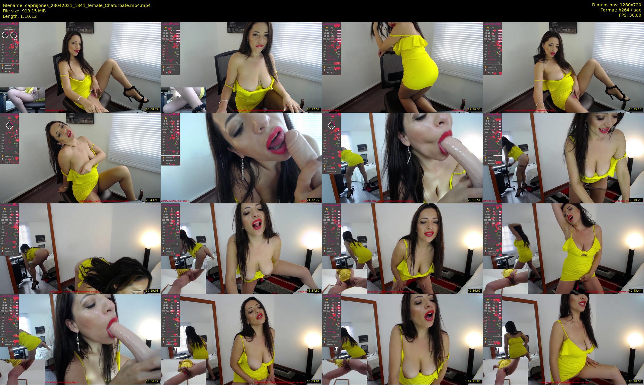 capriijones — 71 minute Chaturbate female cam show recording, 720p, Apr 23, 2021