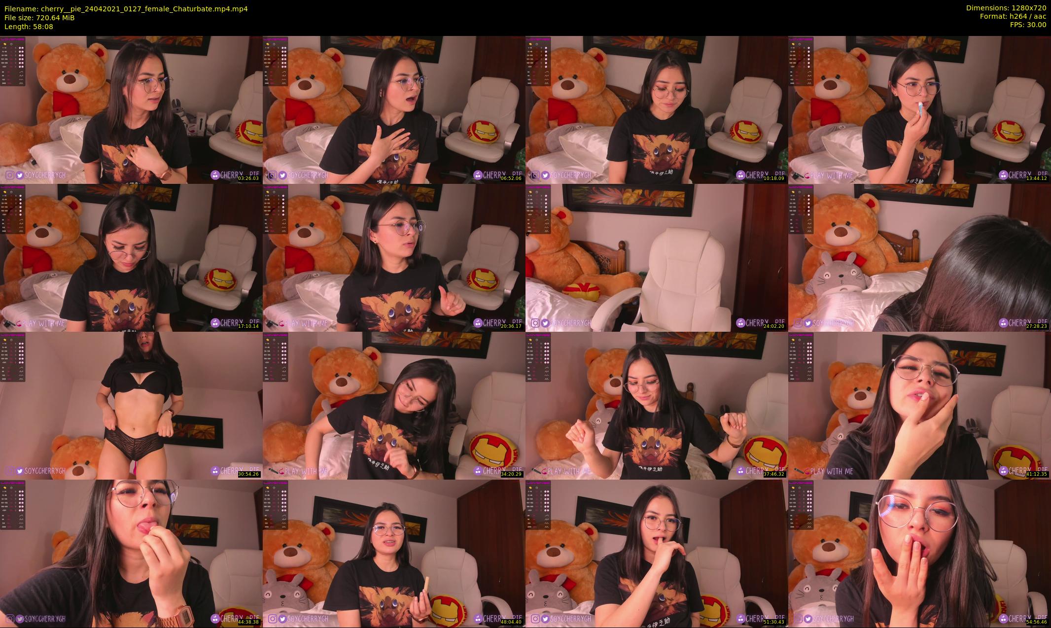 cherry__pie — 59 minute Chaturbate female cam show recording, 720p, Apr 24, 2021