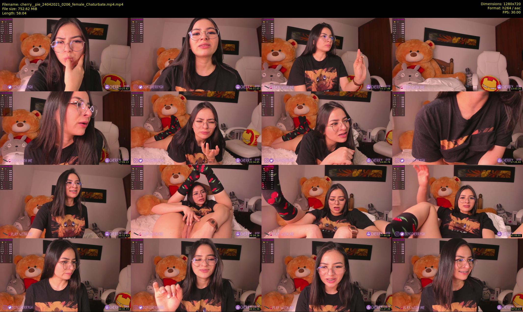 cherry__pie — 59 minute Chaturbate female cam show recording, 720p, Apr 24, 2021