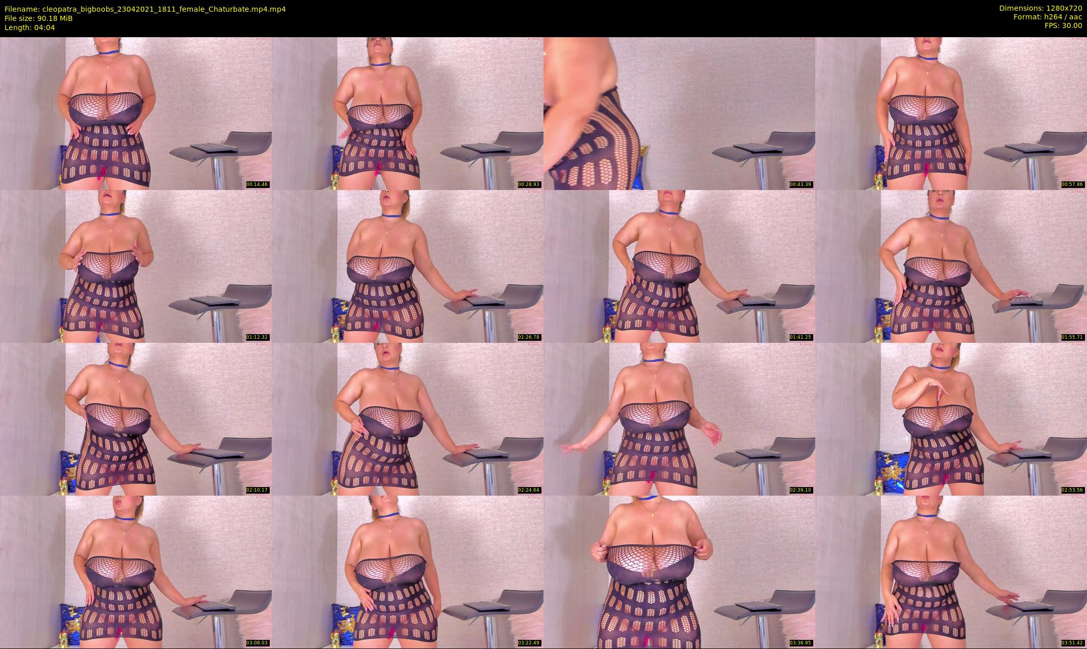 cleopatra_bigboobs — 5 minute Chaturbate female cam show recording, 720p, Apr 23, 2021