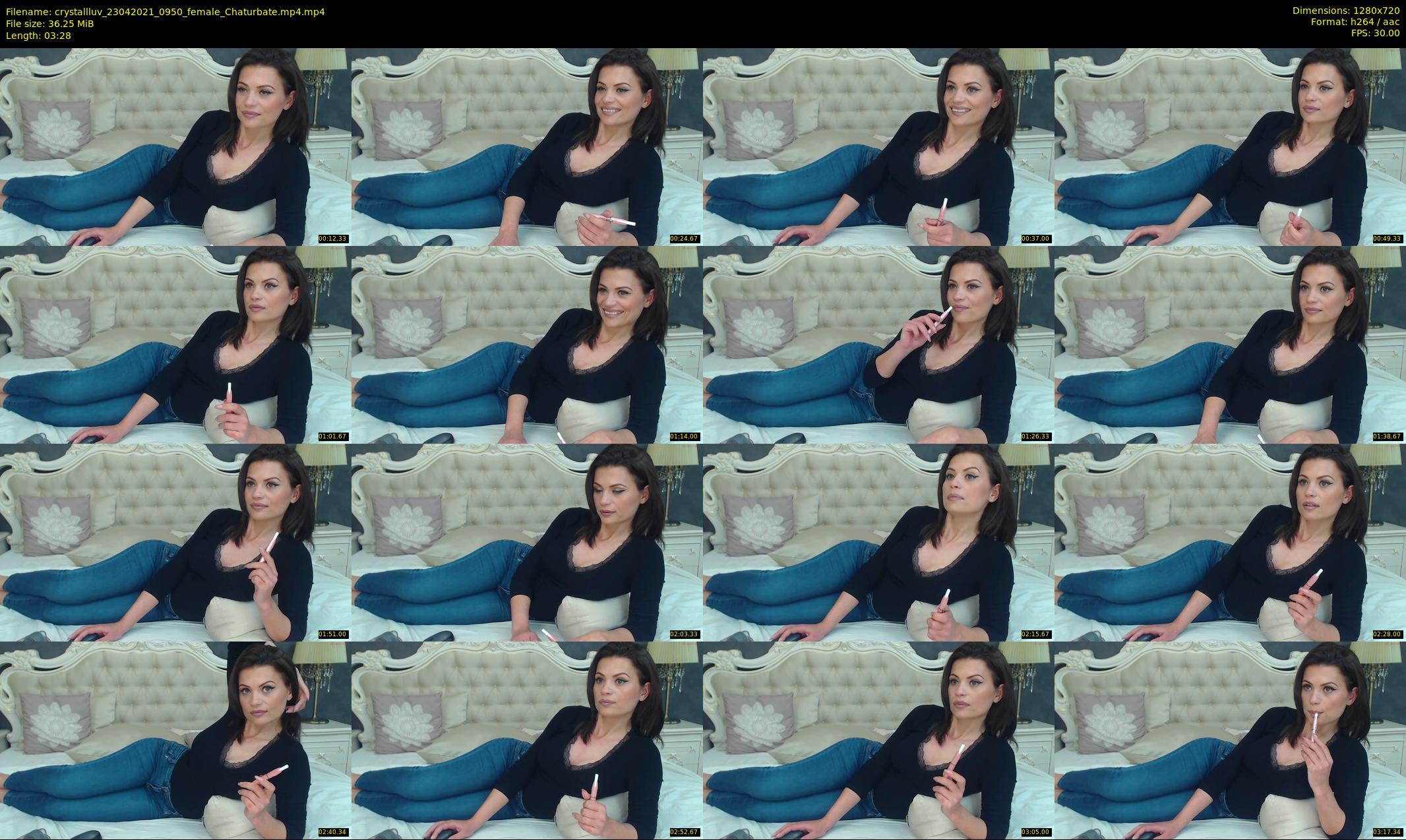 crystallluv — 4 minute Chaturbate female cam show recording, 720p, Apr 23, 2021
