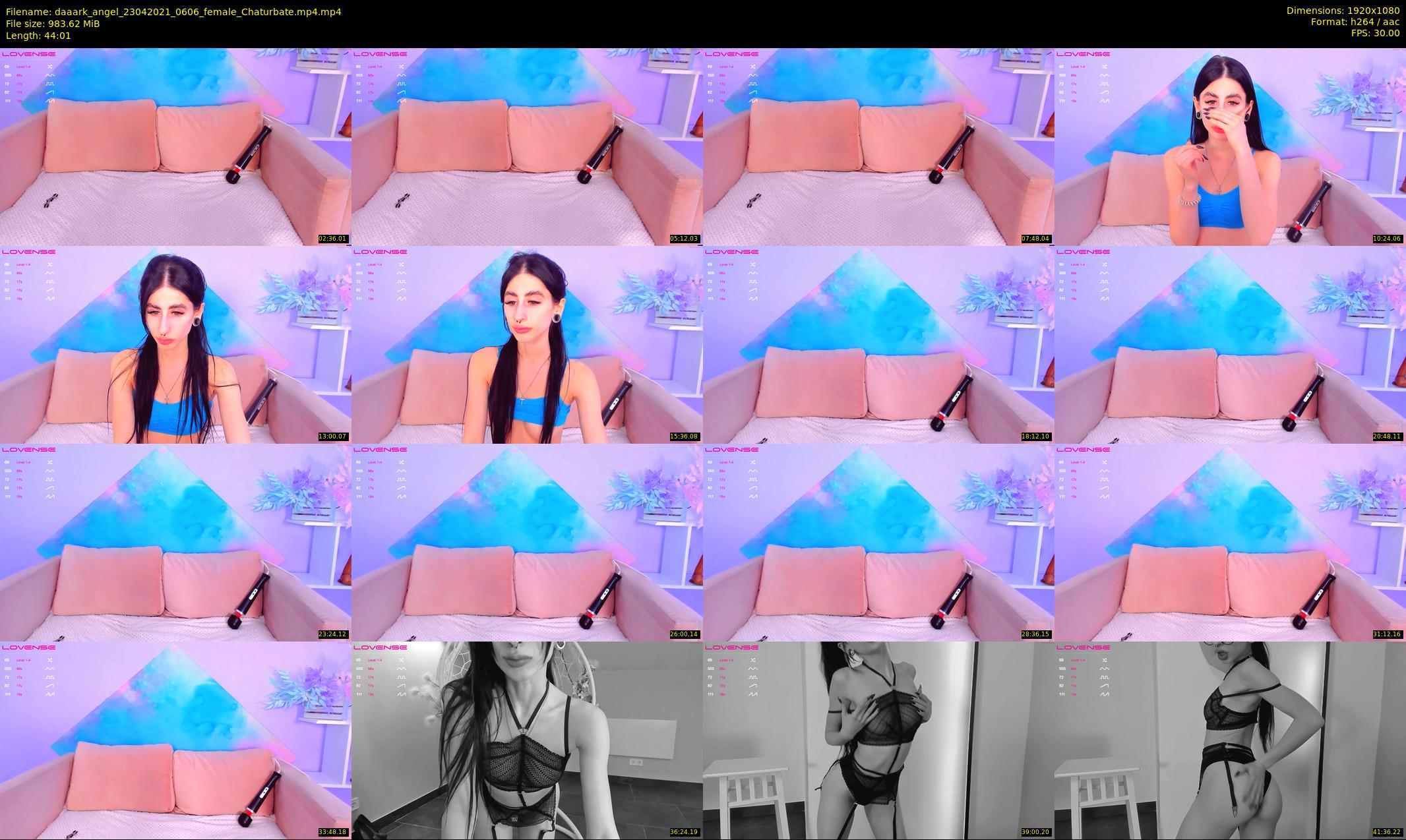 daaark_angel — 45 minute Chaturbate female cam show recording, 1080p, Apr 23, 2021