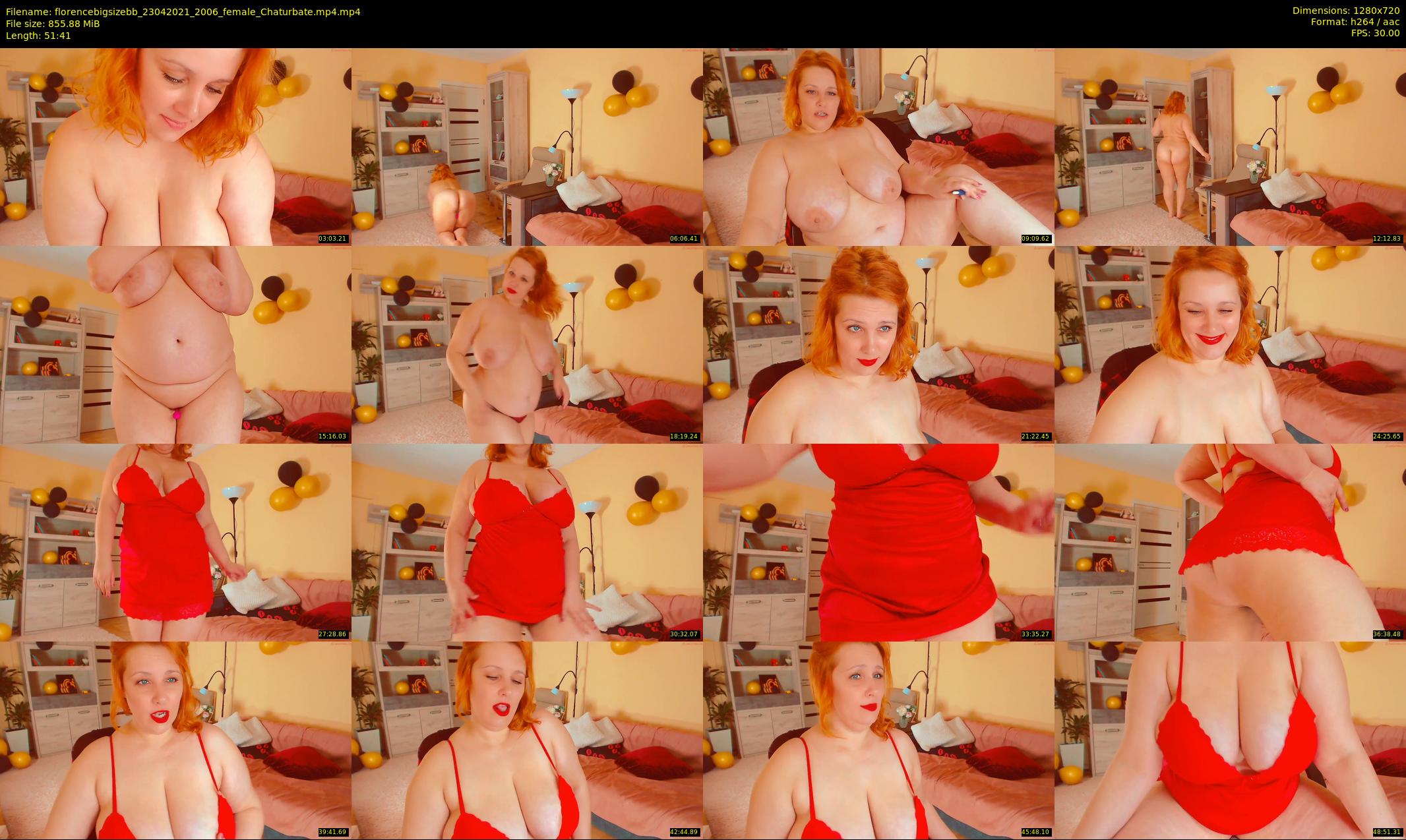 florencebigsizebb — 52 minute Chaturbate female cam show recording, 720p, Apr 23, 2021
