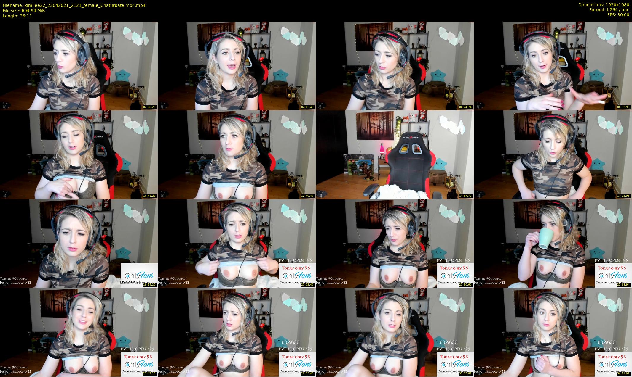 kimilee22 — 37 minute Chaturbate female cam show recording, 1080p, Apr 23, 2021
