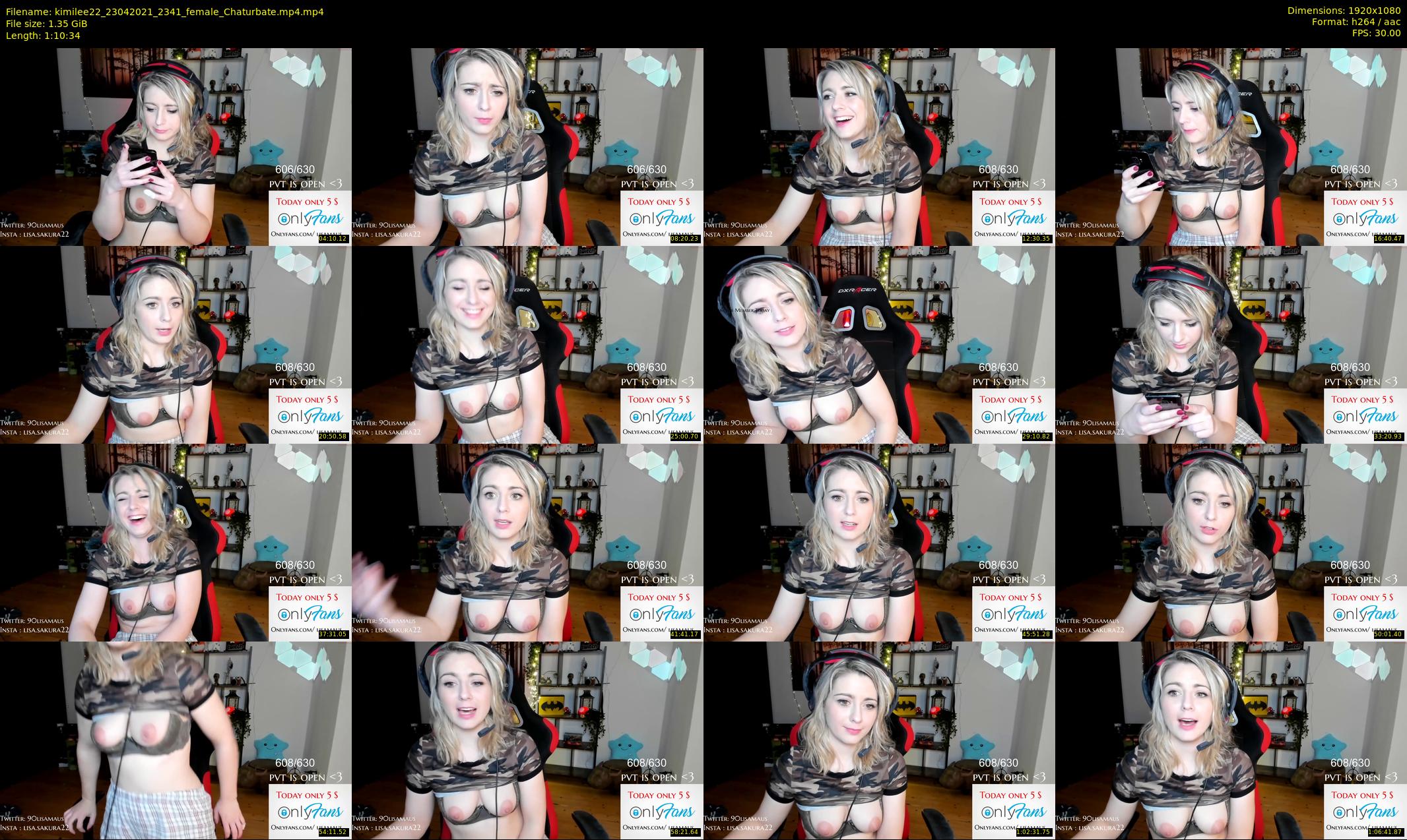 kimilee22 — 71 minute Chaturbate female cam show recording, 1080p, Apr 23, 2021
