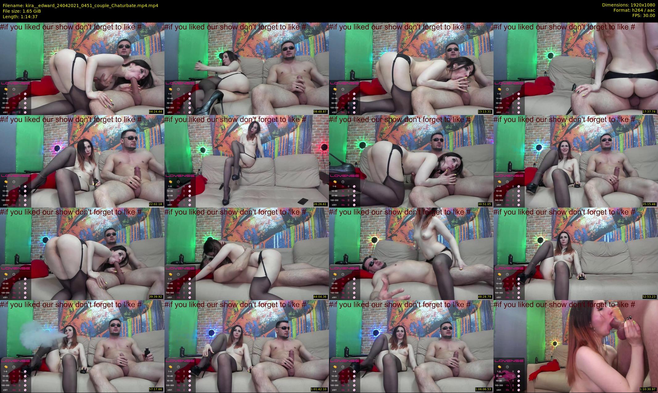 kira__edward — 75 minute Chaturbate couple cam show recording, 1080p, Apr 24, 2021