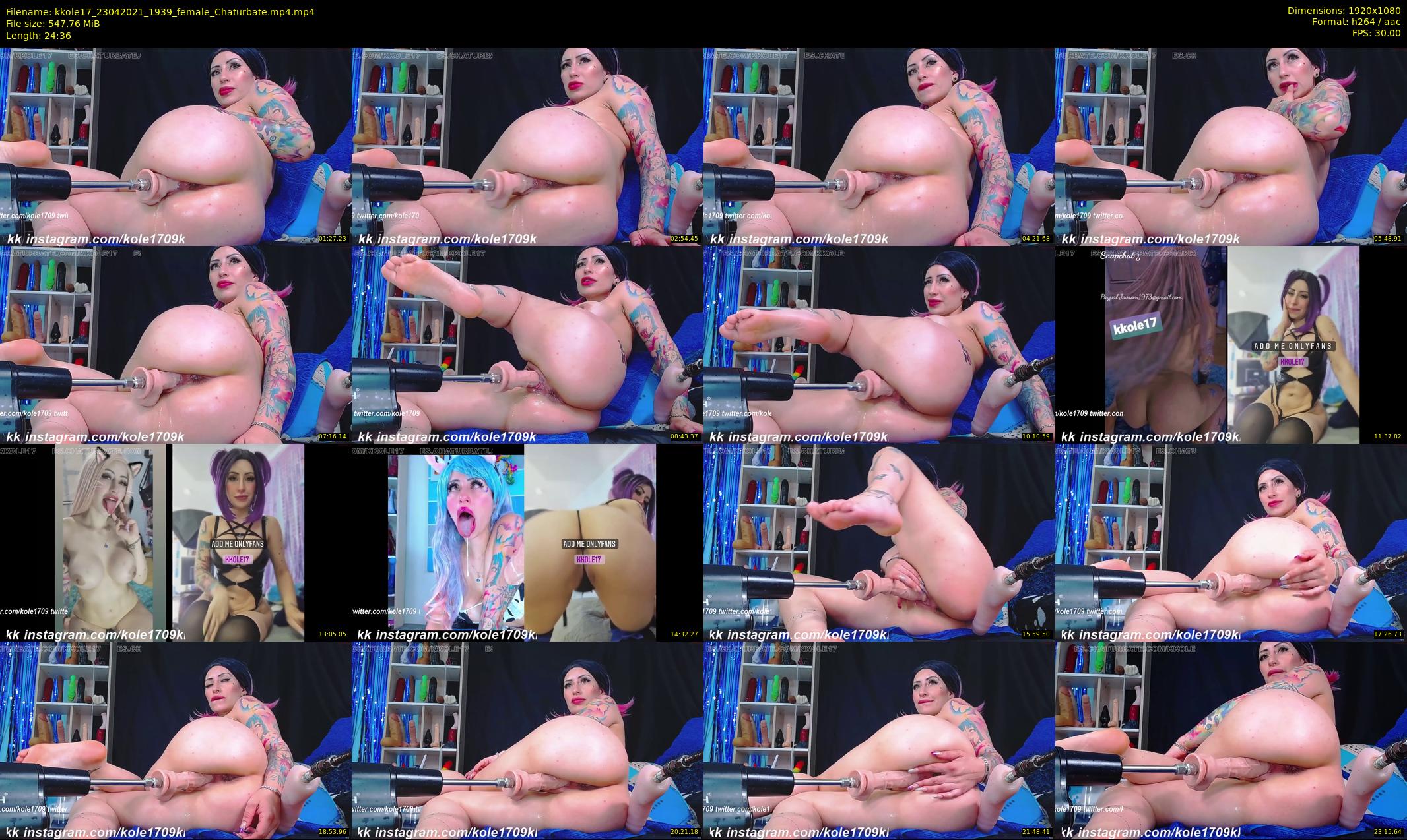 kkole17 — 25 minute Chaturbate female cam show recording, 1080p, Apr 23, 2021