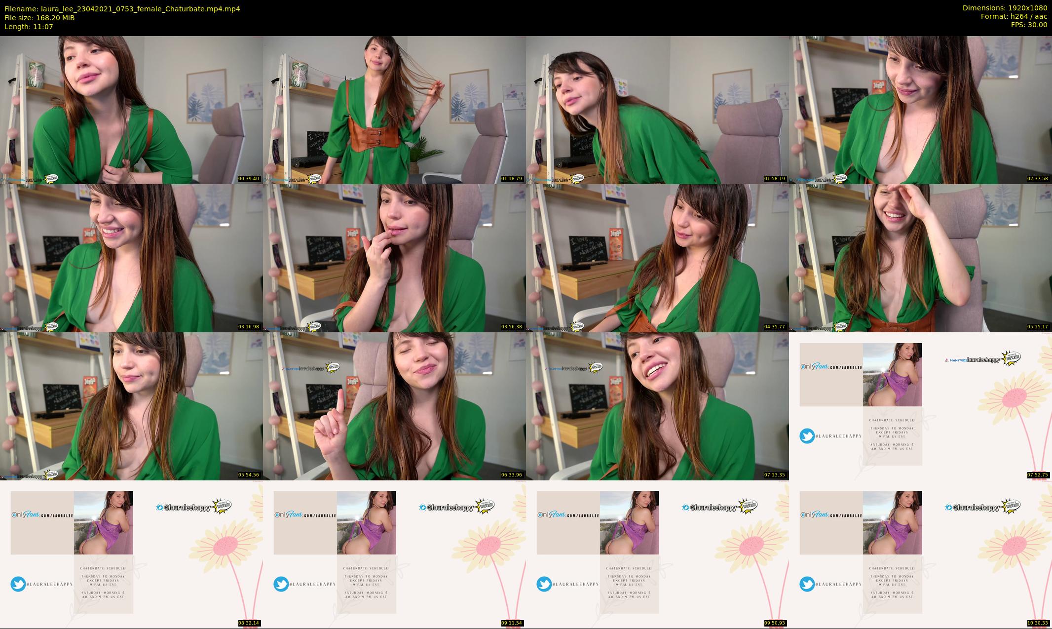 laura_lee — 12 minute Chaturbate female cam show recording, 1080p, Apr 23, 2021