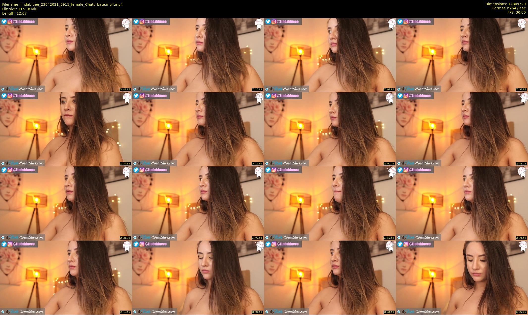 lindabluee — 13 minute Chaturbate female cam show recording, 720p, Apr 23, 2021