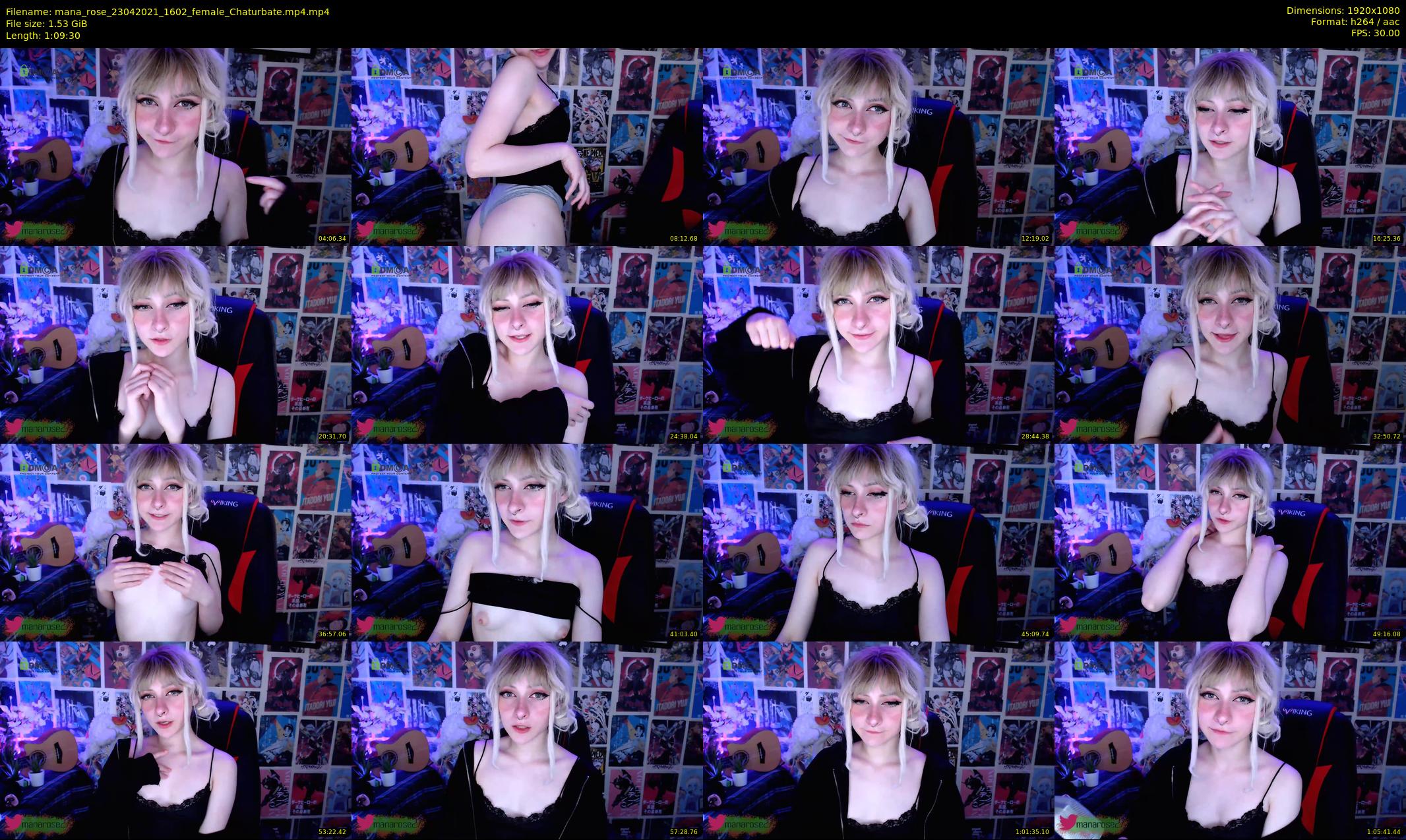 mana_rose — 70 minute Chaturbate female cam show recording, 1080p, Apr 23, 2021