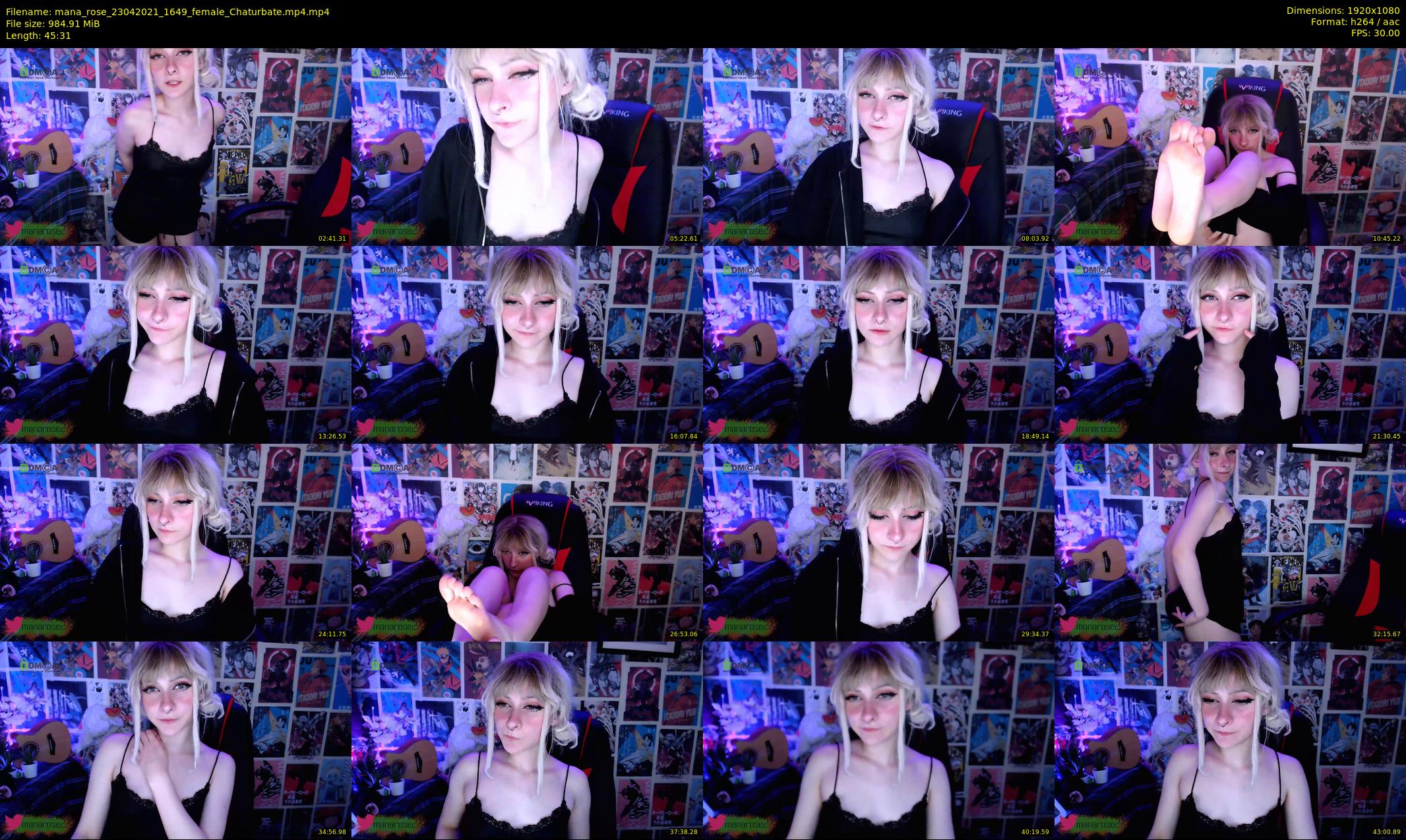 mana_rose — 46 minute Chaturbate female cam show recording, 1080p, Apr 23, 2021