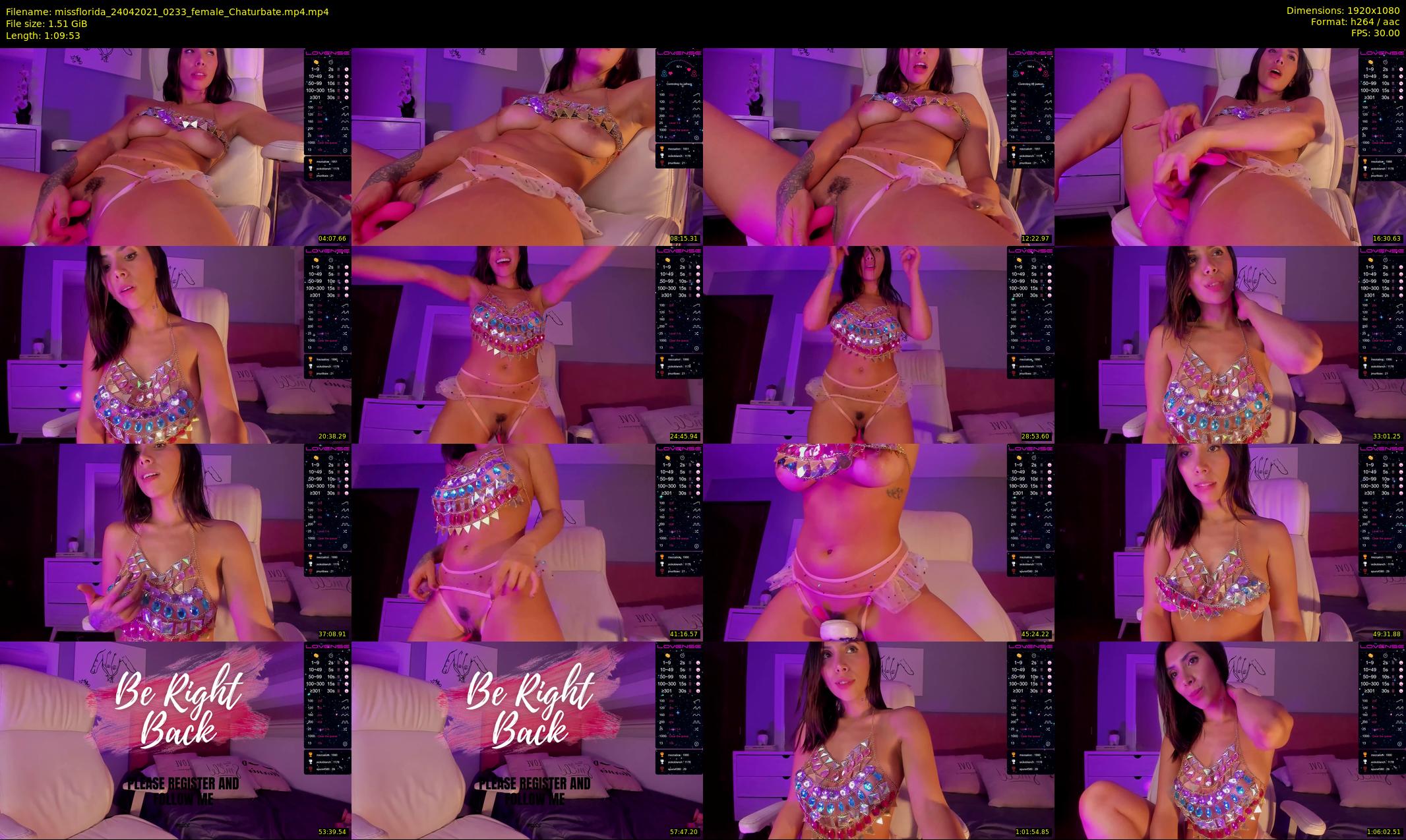 missflorida — 70 minute Chaturbate female cam show recording, 1080p, Apr 24, 2021