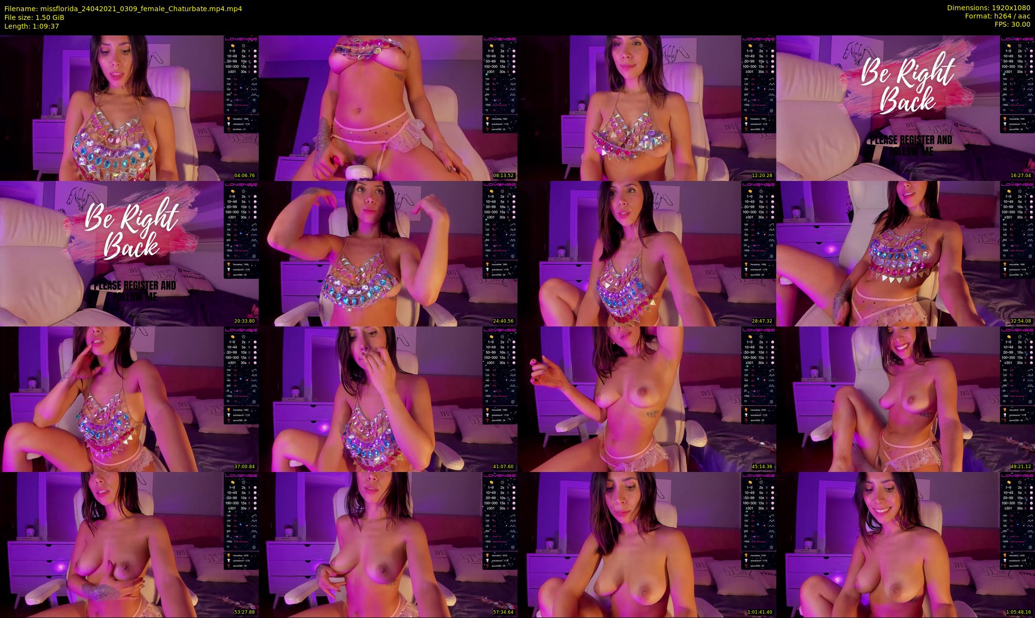 missflorida — 70 minute Chaturbate female cam show recording, 1080p, Apr 24, 2021