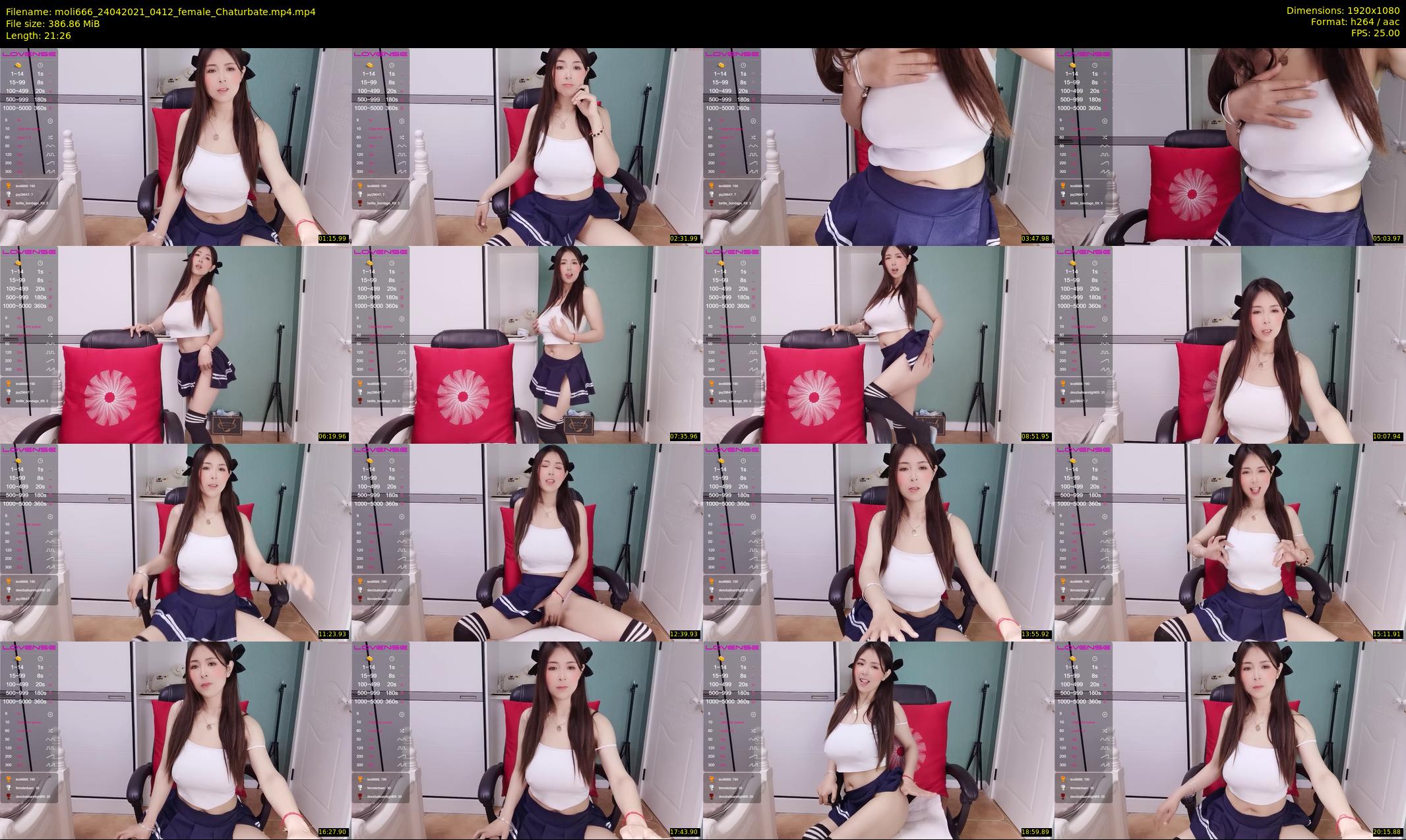 moli666 — 22 minute Chaturbate female cam show recording, 1080p, Apr 24, 2021