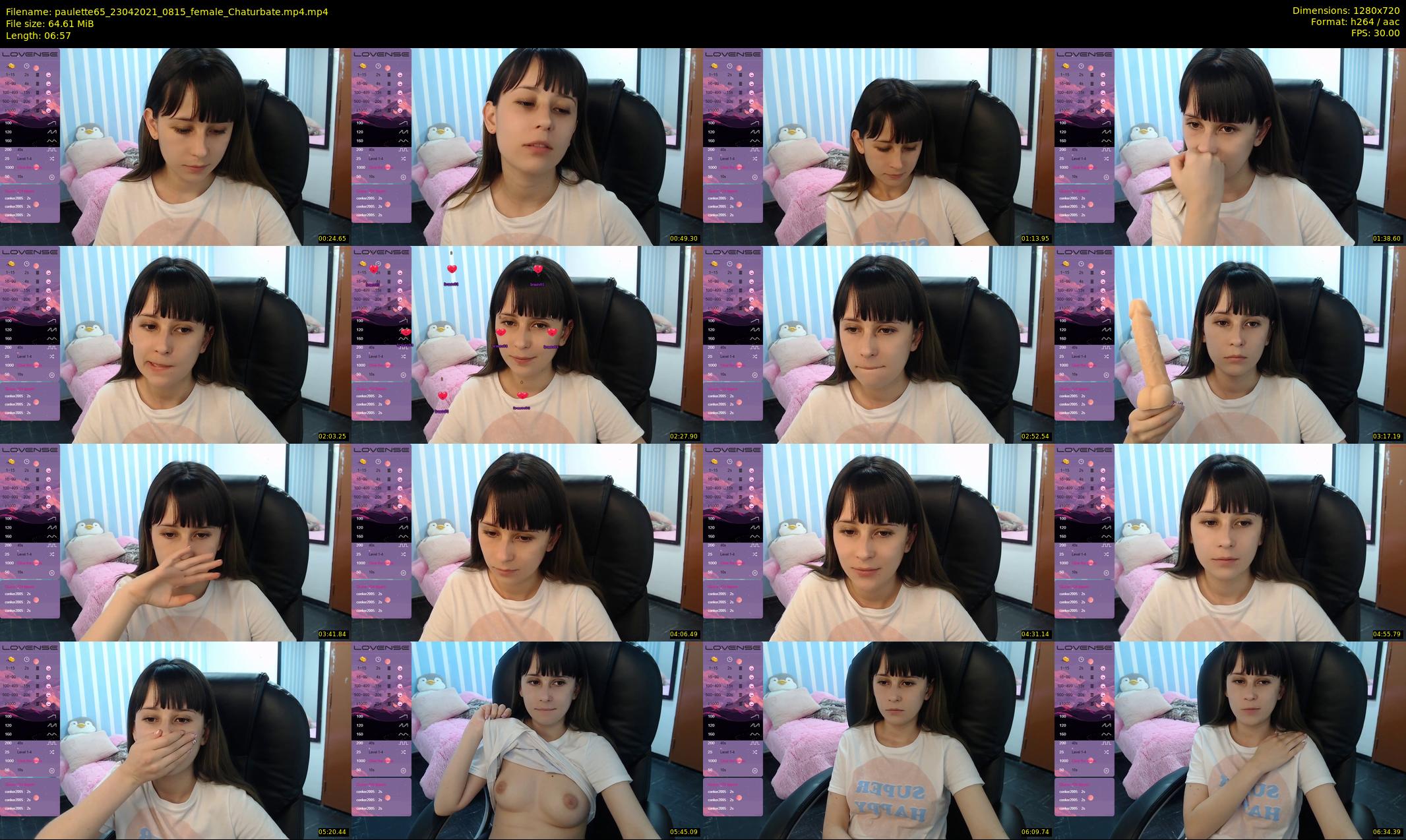 paulette65 — 7 minute Chaturbate female cam show recording, 720p, Apr 23, 2021