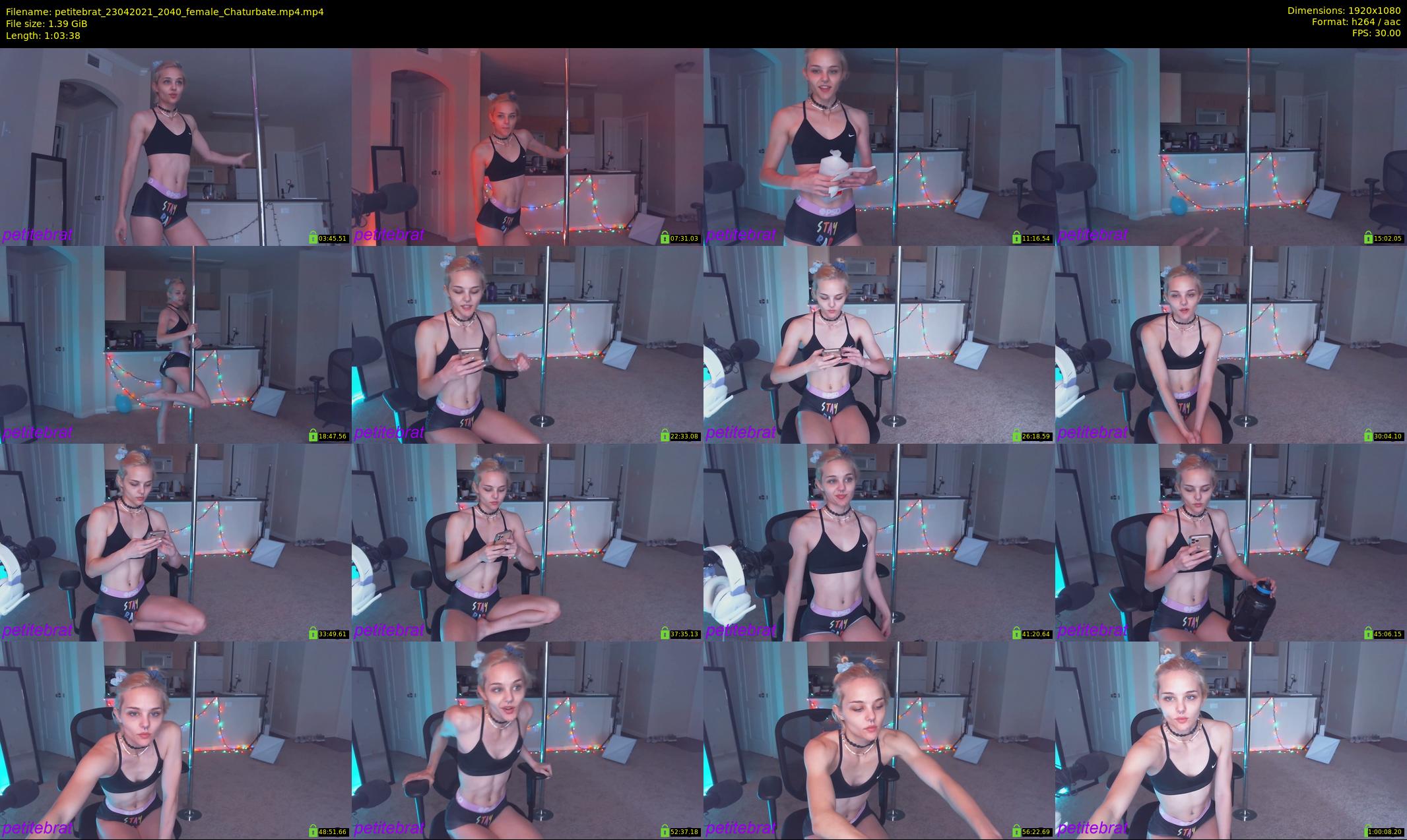 petitebrat — 64 minute Chaturbate female cam show recording, 1080p, Apr 23, 2021