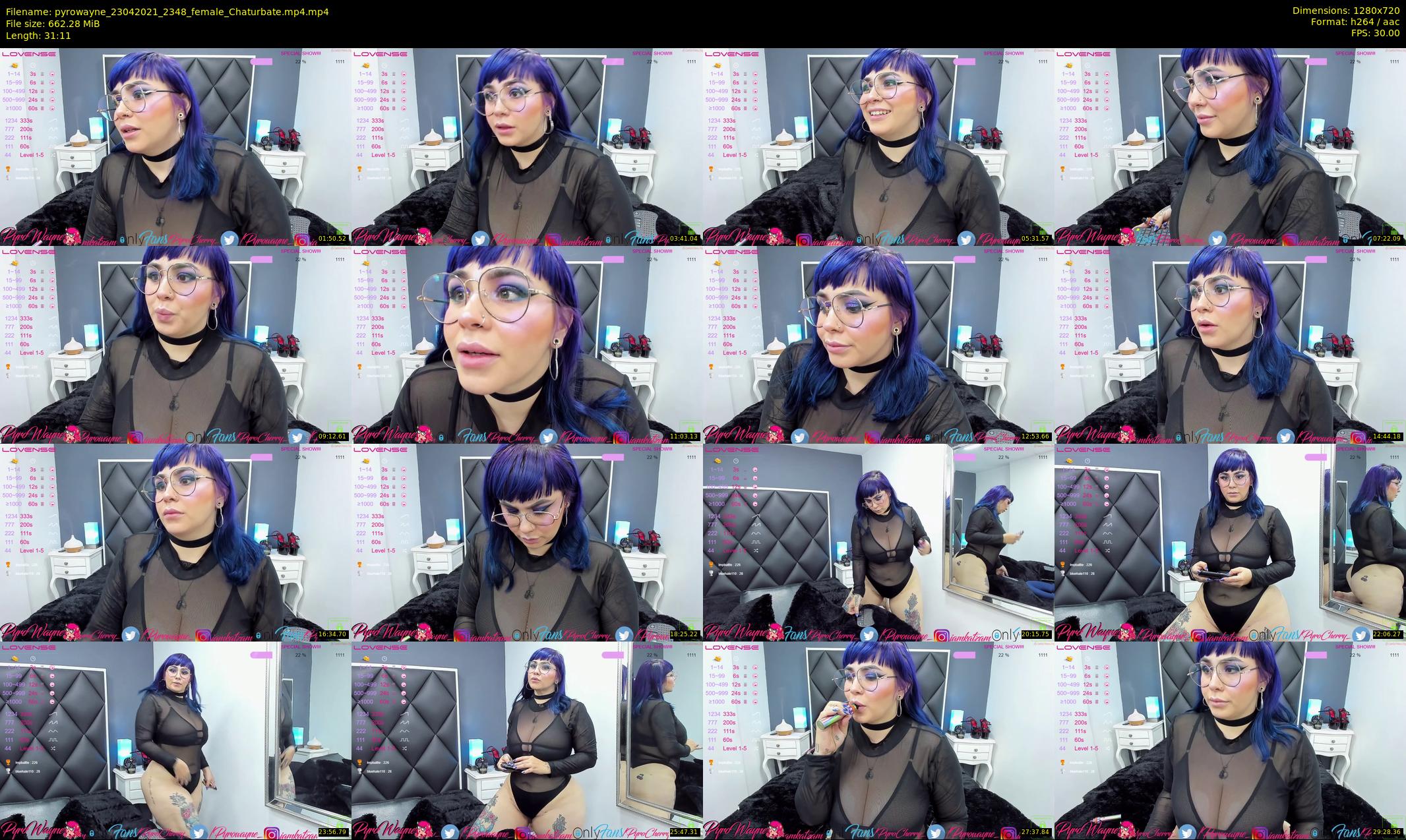 pyrowayne — 32 minute Chaturbate female cam show recording, 720p, Apr 23, 2021