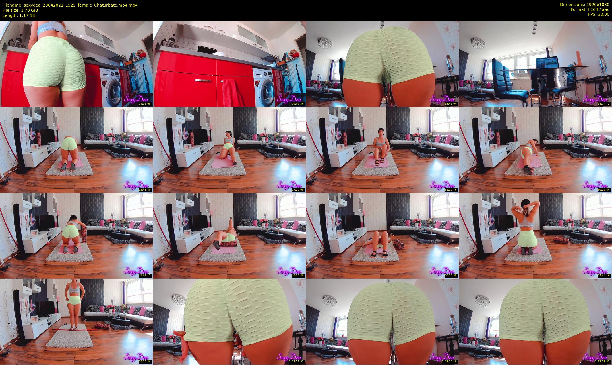 sexydea — 78 minute Chaturbate female cam show recording, 1080p, Apr 23, 2021