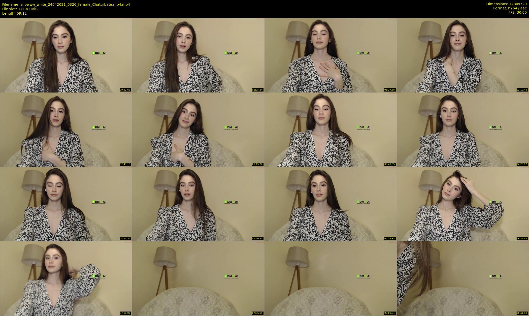 snowww_white — 10 minute Chaturbate female cam show recording, 720p, Apr 24, 2021