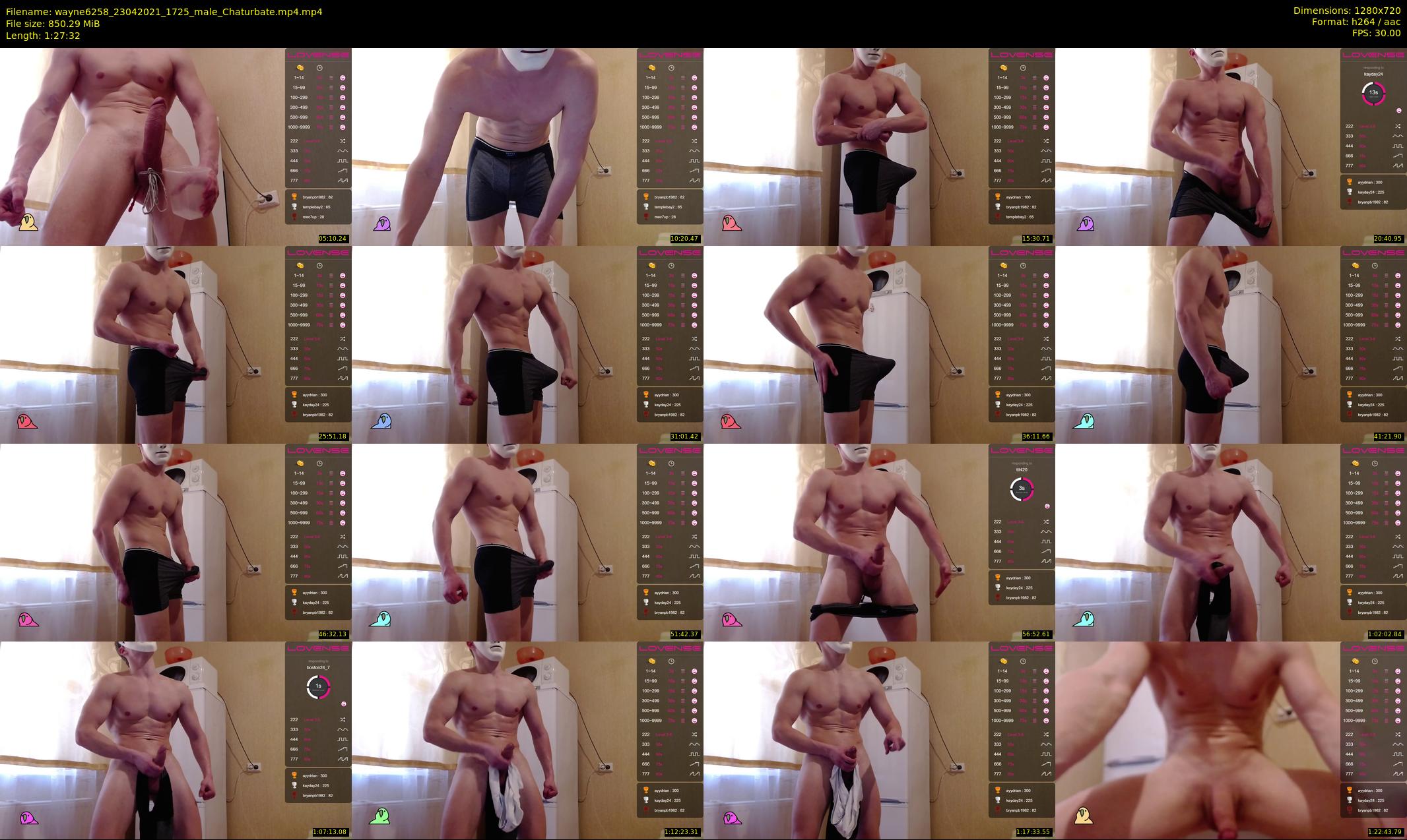wayne6258 — 88 minute Chaturbate male cam show recording, 720p, Apr 23, 2021