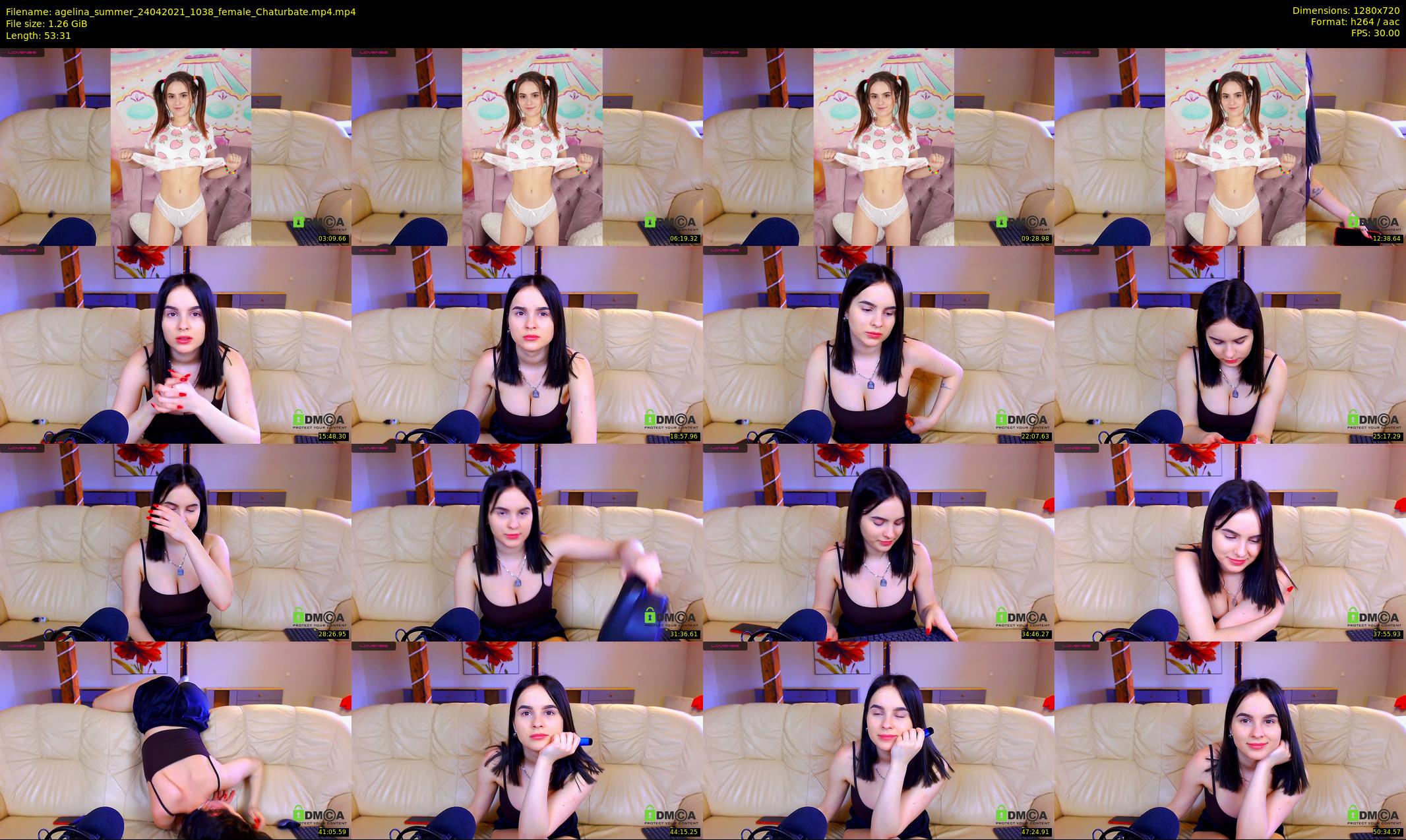 agelina_summer — 54 minute Chaturbate female cam show recording, 720p, Apr 24, 2021