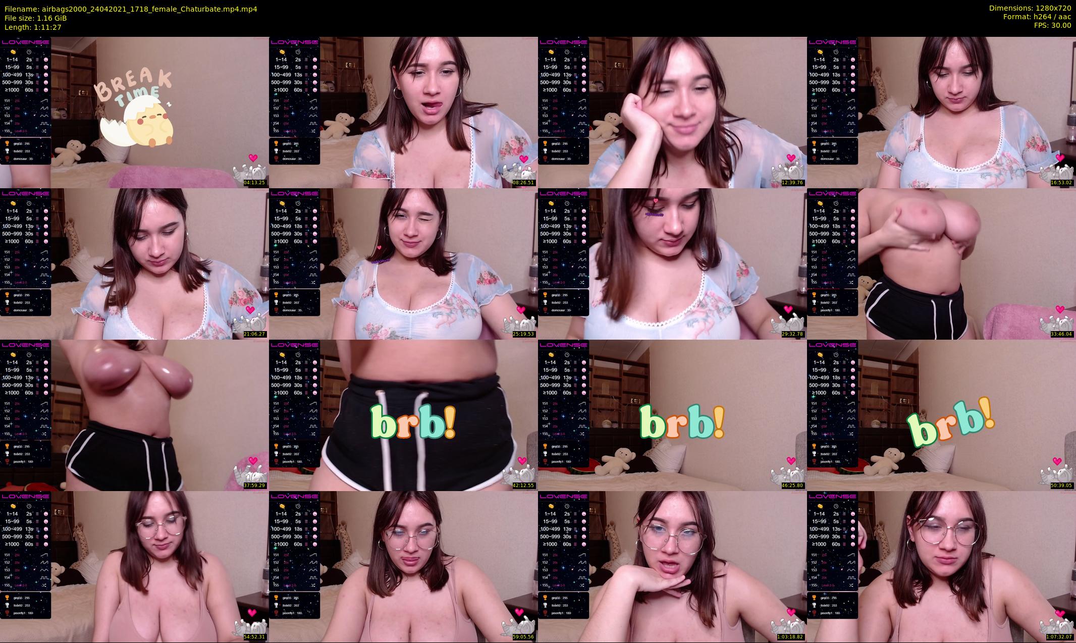 airbags2000 — 72 minute Chaturbate female cam show recording, 720p, Apr 24, 2021