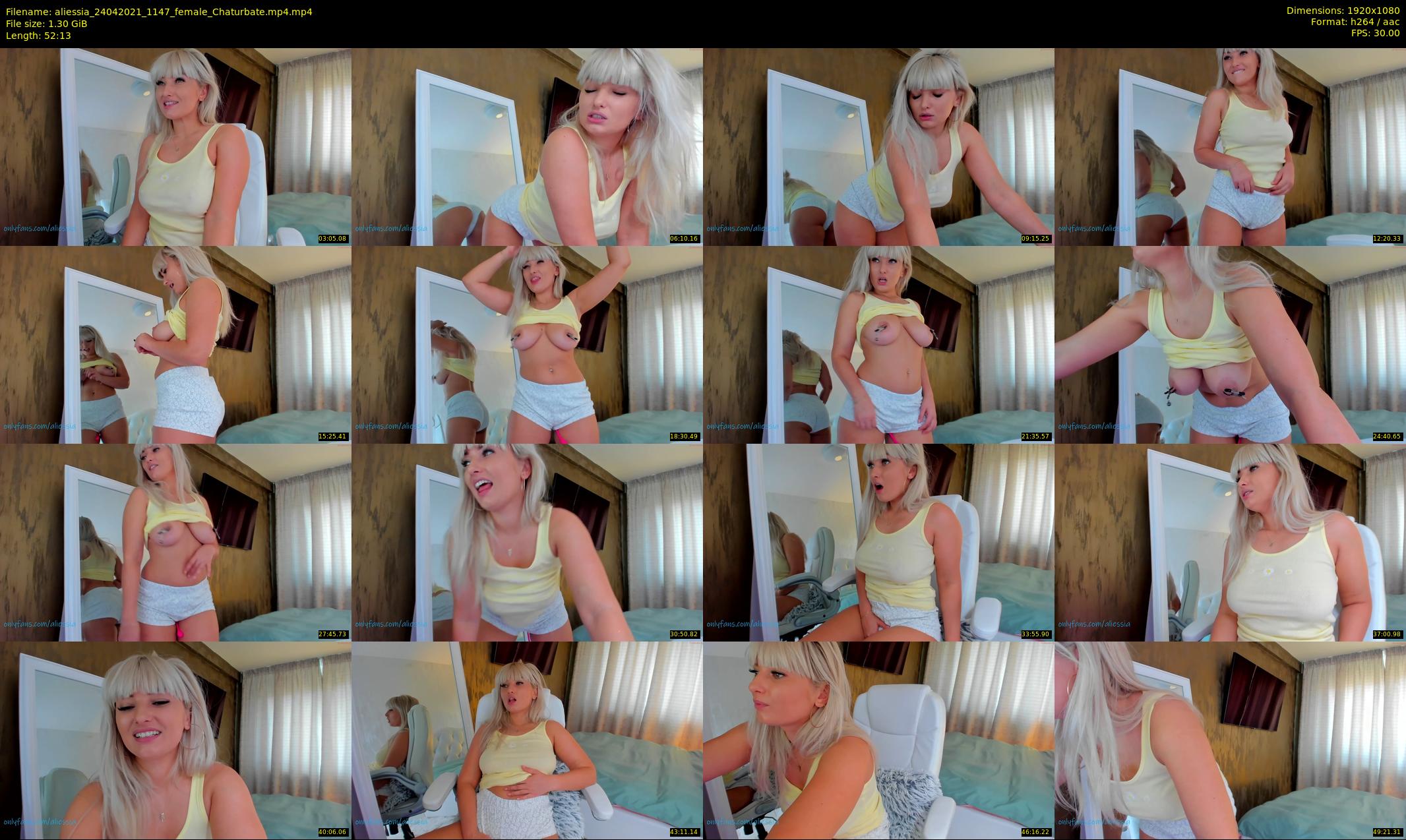 aliessia — 53 minute Chaturbate female cam show recording, 1080p, Apr 24, 2021