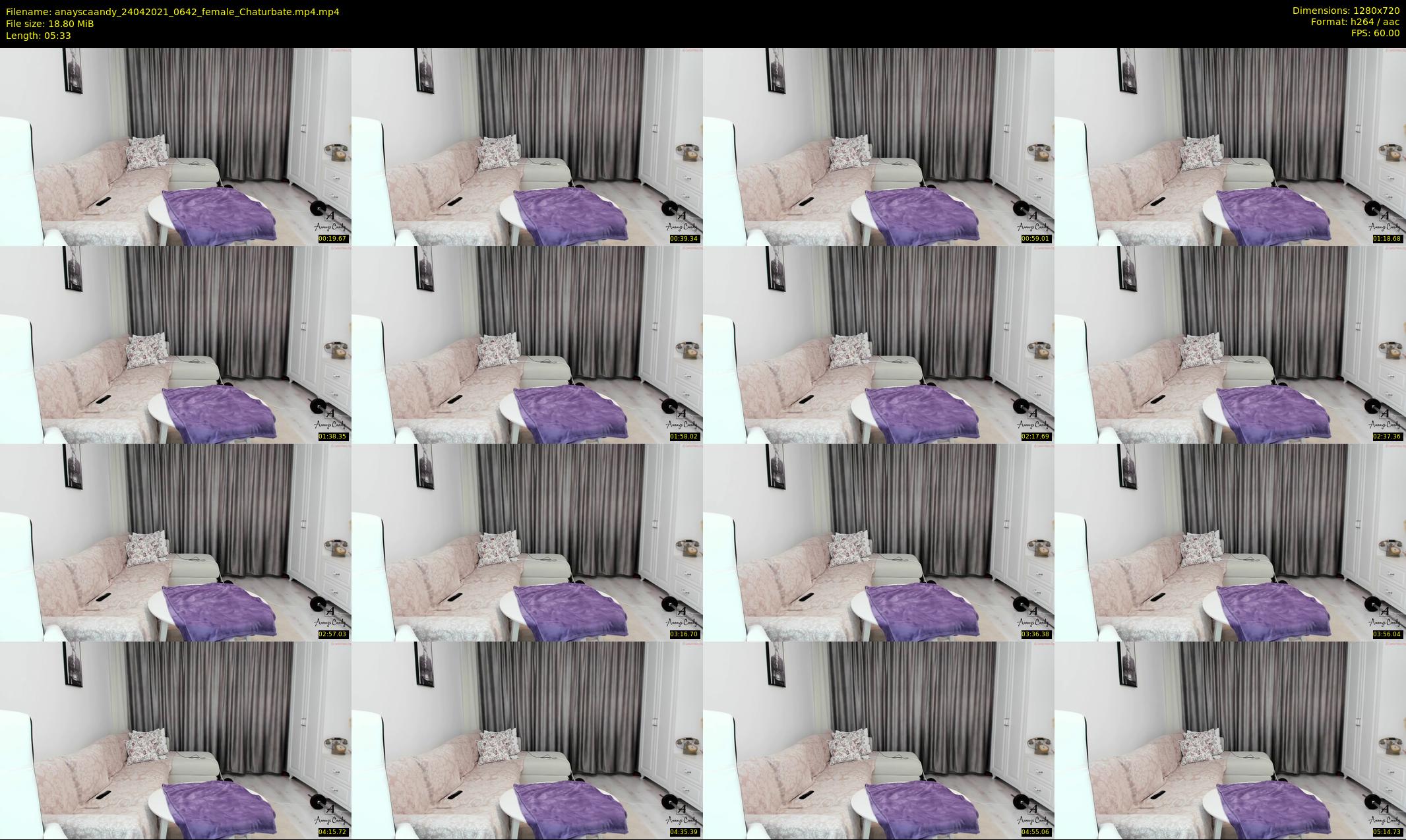 anayscaandy — 6 minute Chaturbate female cam show recording, 720p, Apr 24, 2021