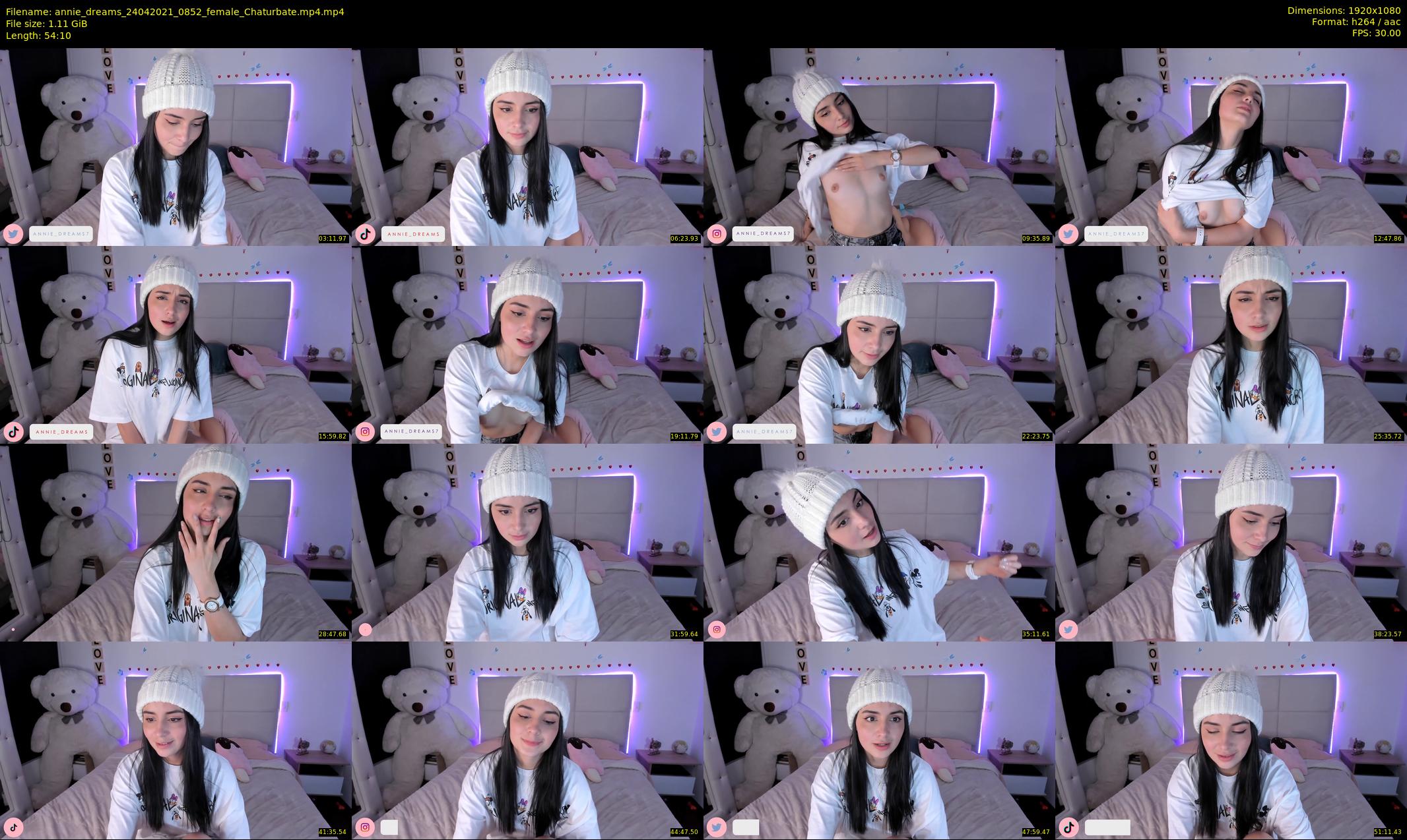 annie_dreams — 55 minute Chaturbate female cam show recording, 1080p, Apr 24, 2021