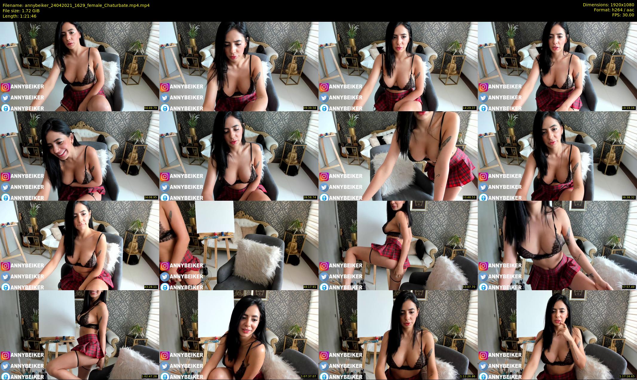 annybeiker — 82 minute Chaturbate female cam show recording, 1080p, Apr 24, 2021