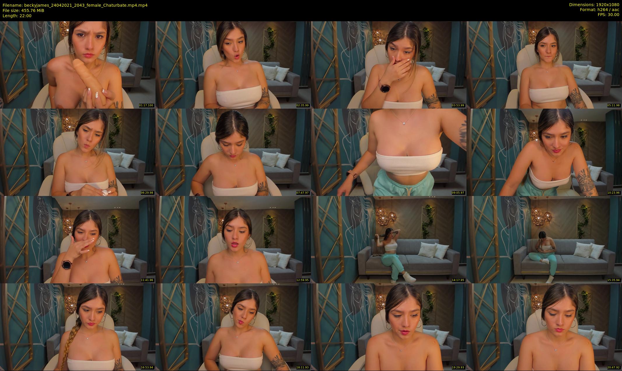 beckyjames — 22 minute Chaturbate female cam show recording, 1080p, Apr 24, 2021